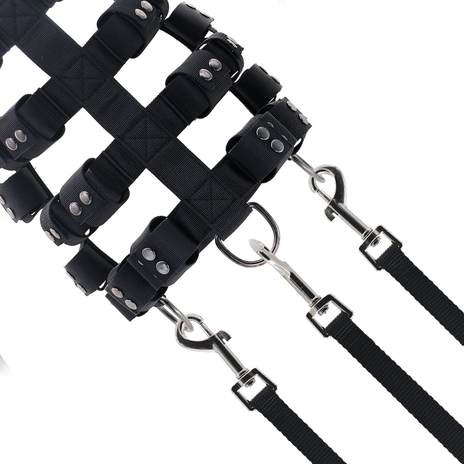 Arnés Antitirones para Perro Pequeño, Mediano y Grande - Chaleco Protector Militar con Bolsillos y Peso - Arnés Multifuncional