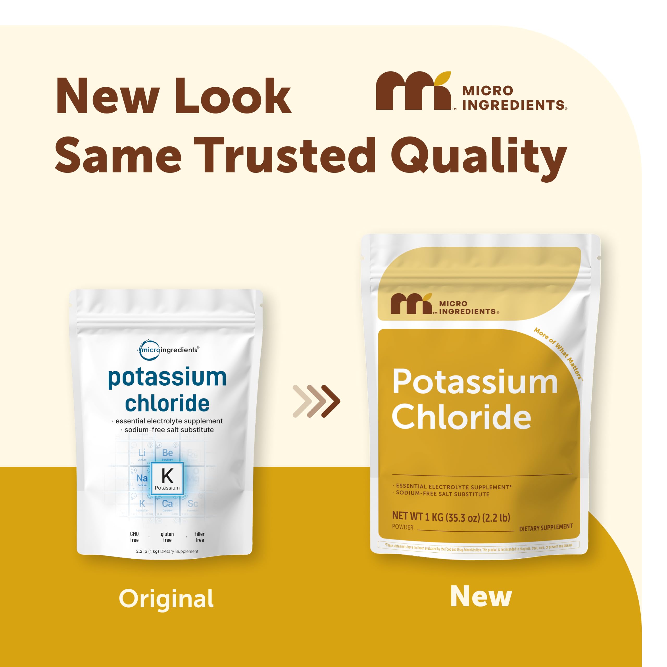Micro Ingredients Potassium Chloride, 2.2 lb Powder | Salt Substitute — Amazon image 2