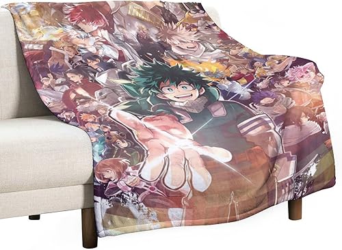 Manta de franela de anime súper ultrasuave para todas las estaciones, aire acondicionado, sofá, manta de forro polar, regalos para niños y adultos, disponible en Yaxa Colombia