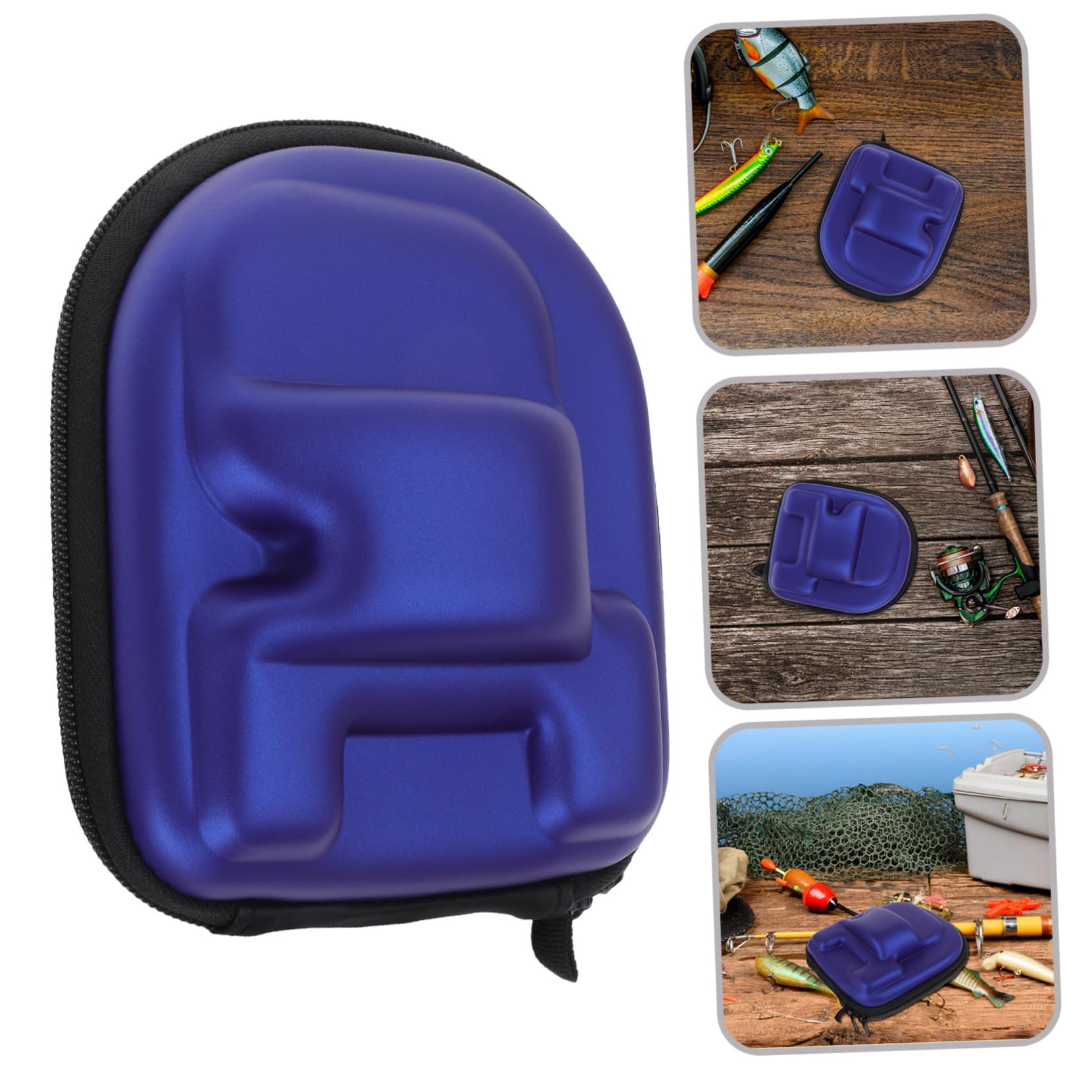 BESPORTBLE 4pièces Housse De pour Moulinet De Étui De Rangement Eva Imperméable pour Moulinet Baitcaster Portable pour Main