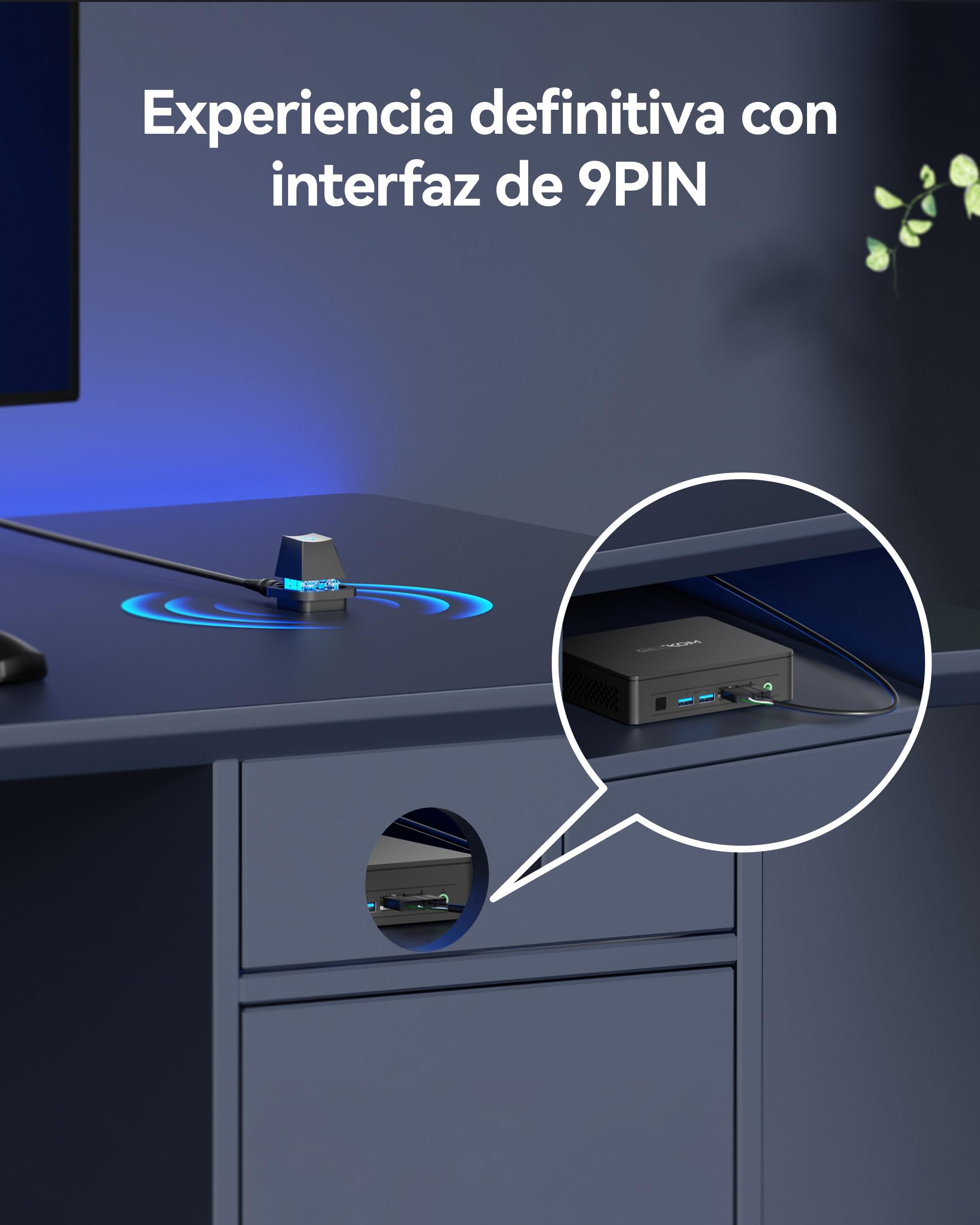 GEEKOM Air12 Lite Mini PC - con Alder Lake N95 CPU, 8GB RAM+256GB SSD | Mini Ordenador con Sistema Preinstalado Listo para Usar, 6×USB con 9PIN, Puerto LAN 2.5Gbps, Ideal para Negocio/Hogar/Escuela