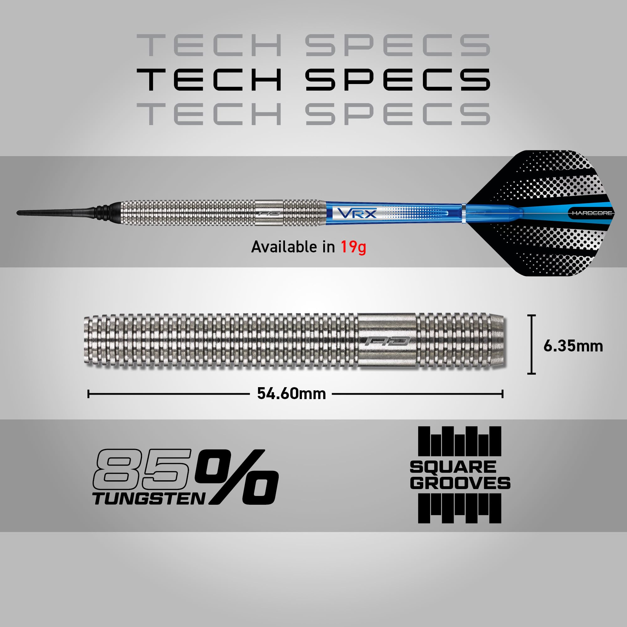 RED DRAGON Darts – Defenders - 85% Professionelles Wolfram Dartpfeile mit Dartflügel und Dart-Schaft (Stängel) - Erhältlich in Triton Soft Tip 19g Barrel / 21g Volles Gewicht und Steel Tip 22g & 24g