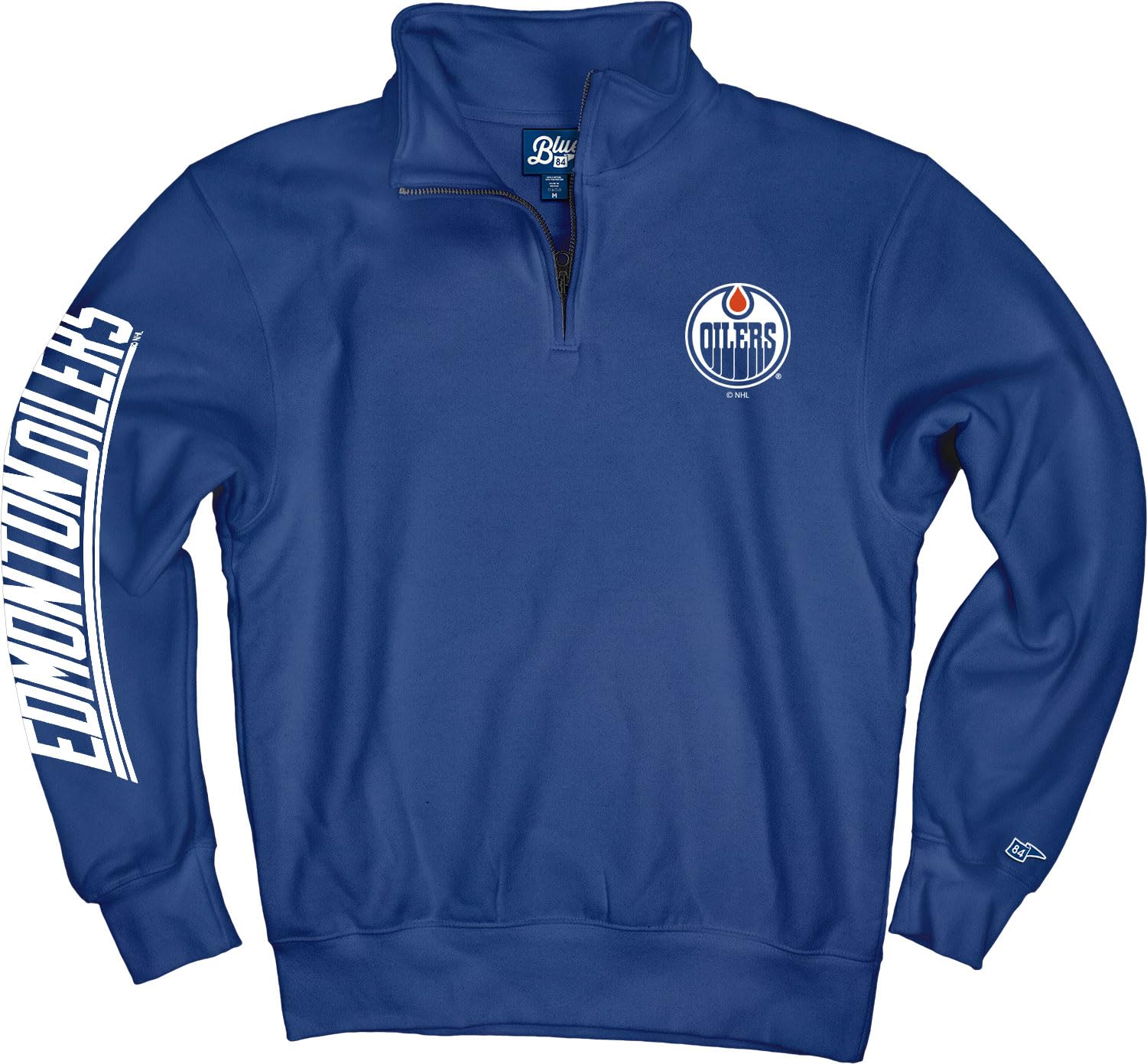 Blue 84 NHL Officially Licensed Quarter Zip Sweatshirt Team Color