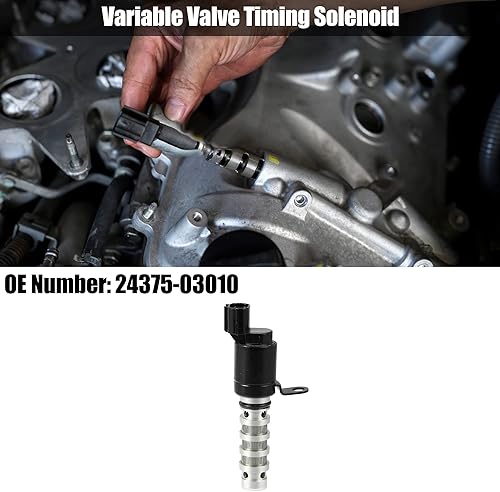 Miniatura 2 de X AUTOHAUX Electroválvula de control de aceite de sincronización variable del motor 24375-03010 para Hyundai I10 I20 1,0 1,2 2011-2018 para Kia