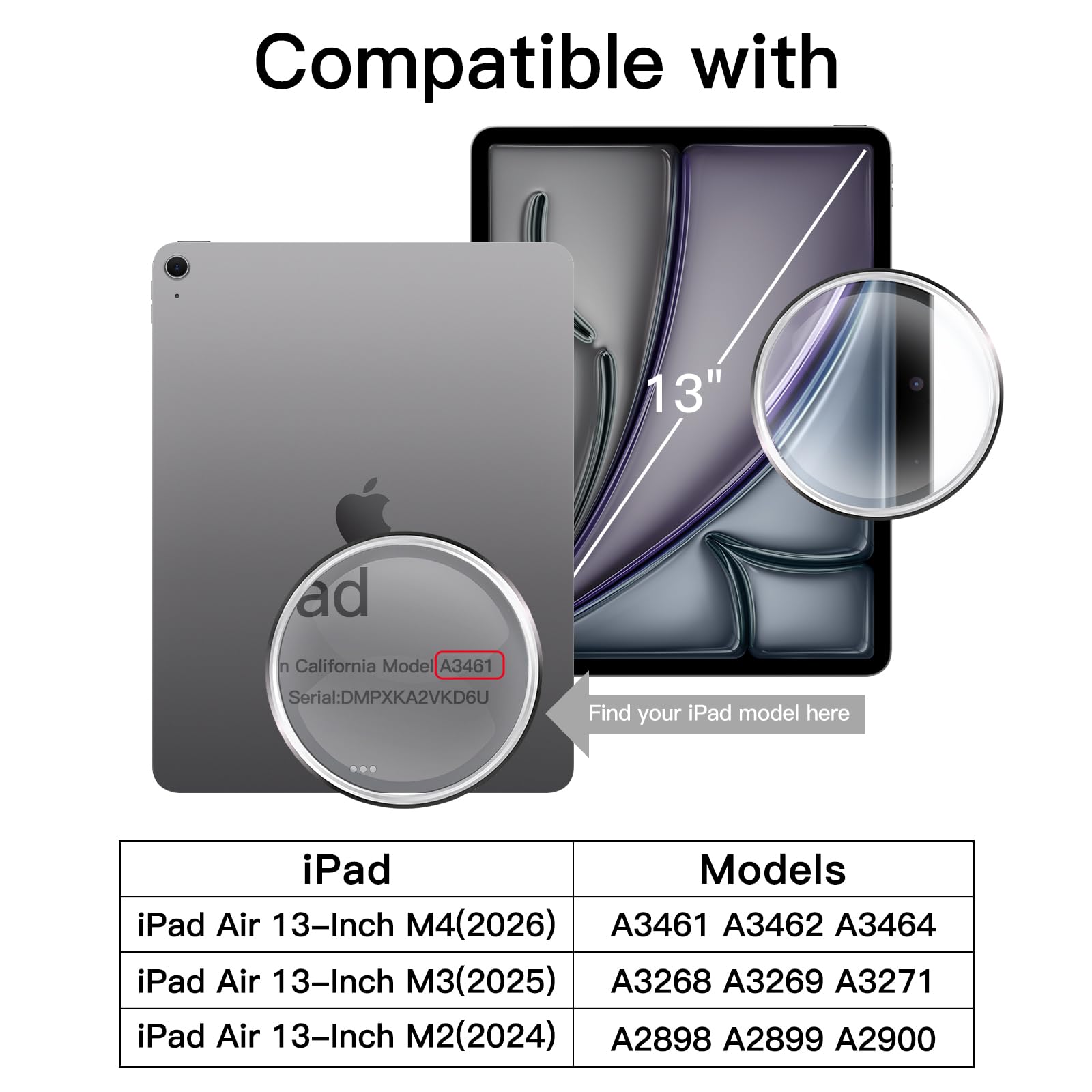Amazon.co.jp: JETech iPad Air用 13インチ M4/M3/M2 (2026/2025/2024