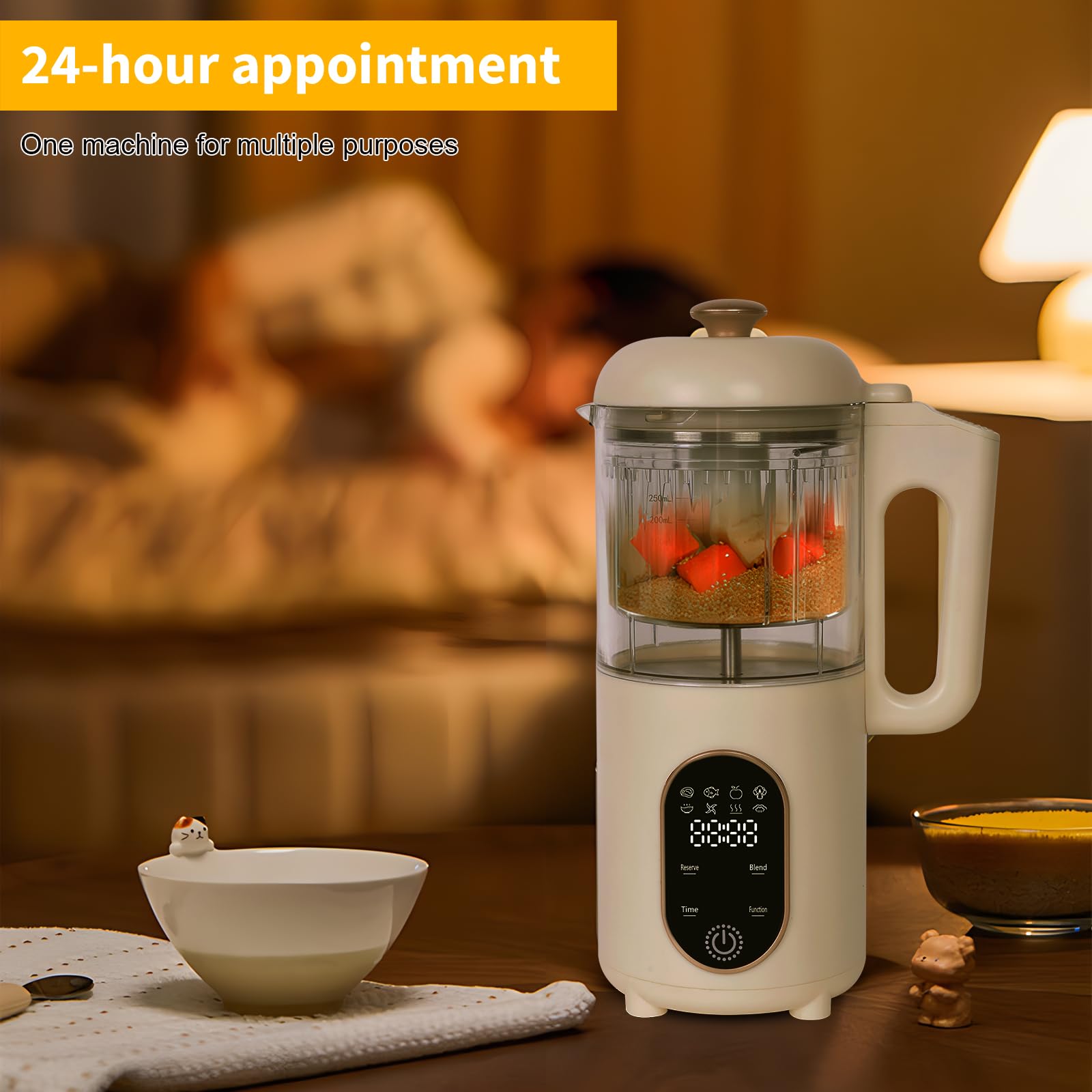 Cuiseur Mixeur Bébé, Robot de Cuisine Multifonctions pour Bébé, Cuiseur Vapeur Bebe, Mixeur-Cuiseur, Cuisson Vapeur, Sterilisateur, Robot Cuiseur