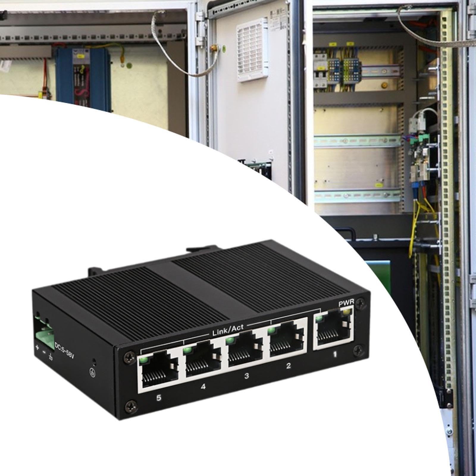 Lot de 5 commutateurs Ethernet 10/100 Mbps 1 Gbit/s Capacité de commutation 5 ports Ethernet Splitter