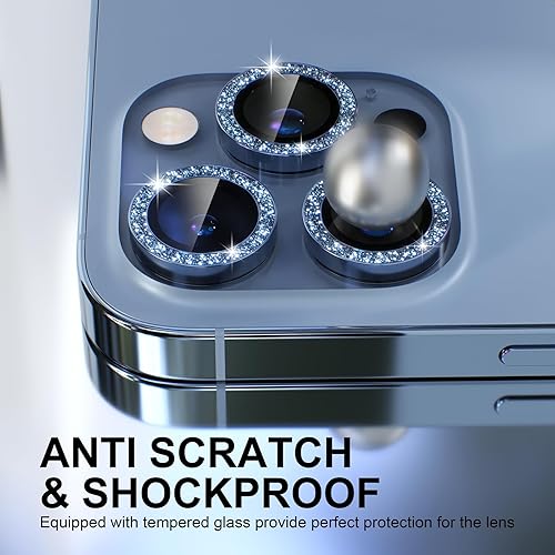 Miniatura 140 de Choiche Protector de lente de cámara compatible con iPhone 14 Pro/iPhone 14 Pro Max, protector de pantalla de vidrio templado 9H, accesorios
