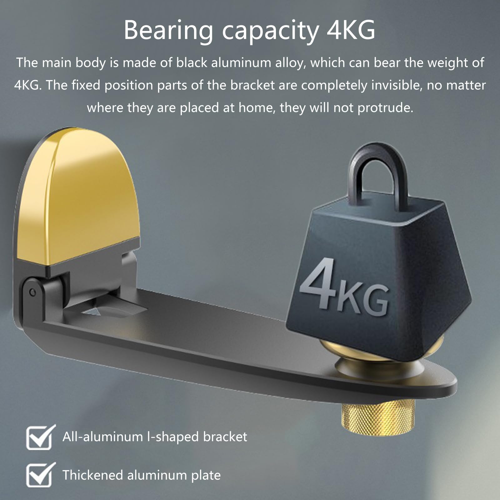 Generisch Supporto da parete per proiettori teatrali, grigio argento