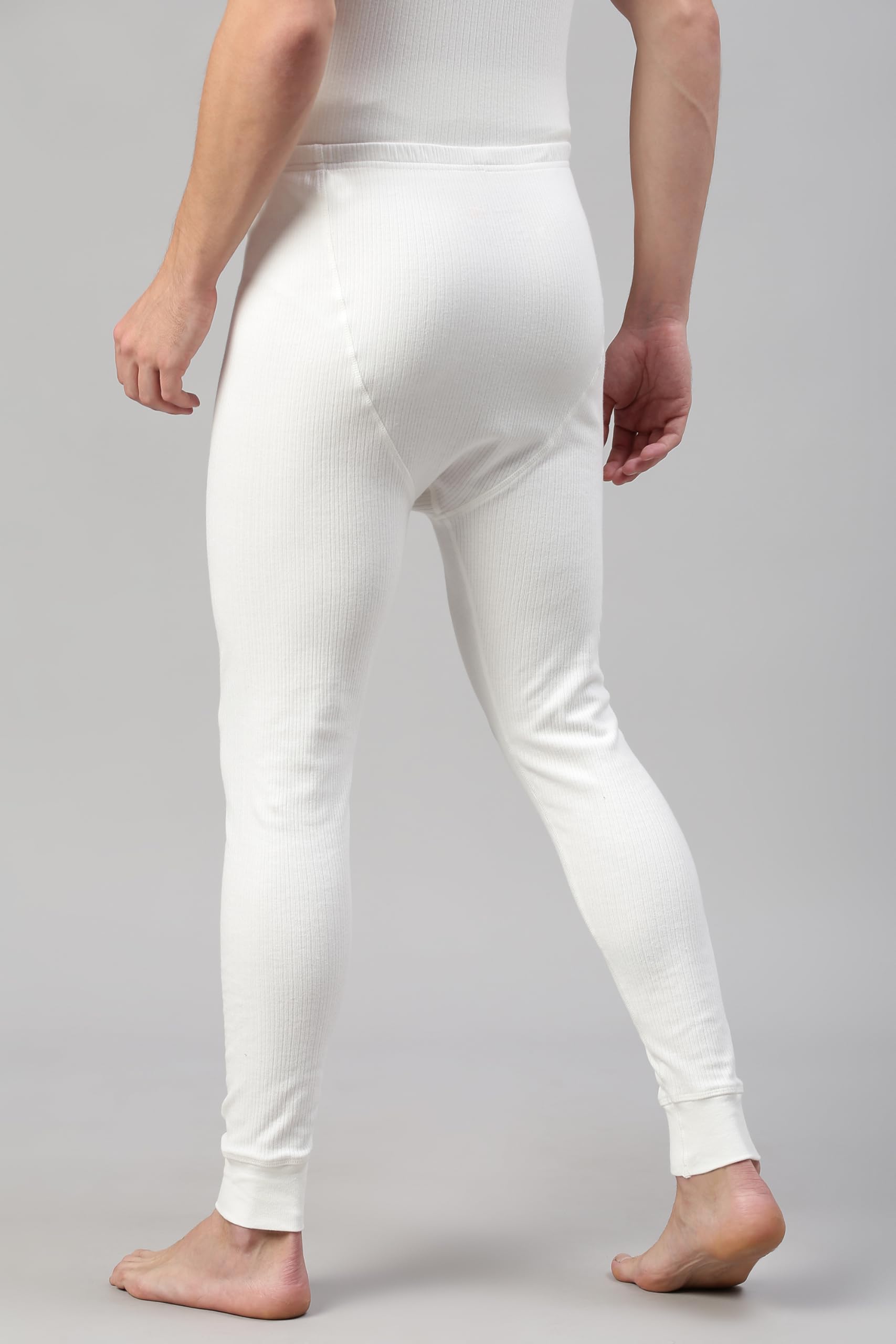 Van Heusen Men Thermal Bottom - Cotton Viscose Blend - Anti Bacterial, Snug Fit, Solid_71003_Ivory_S