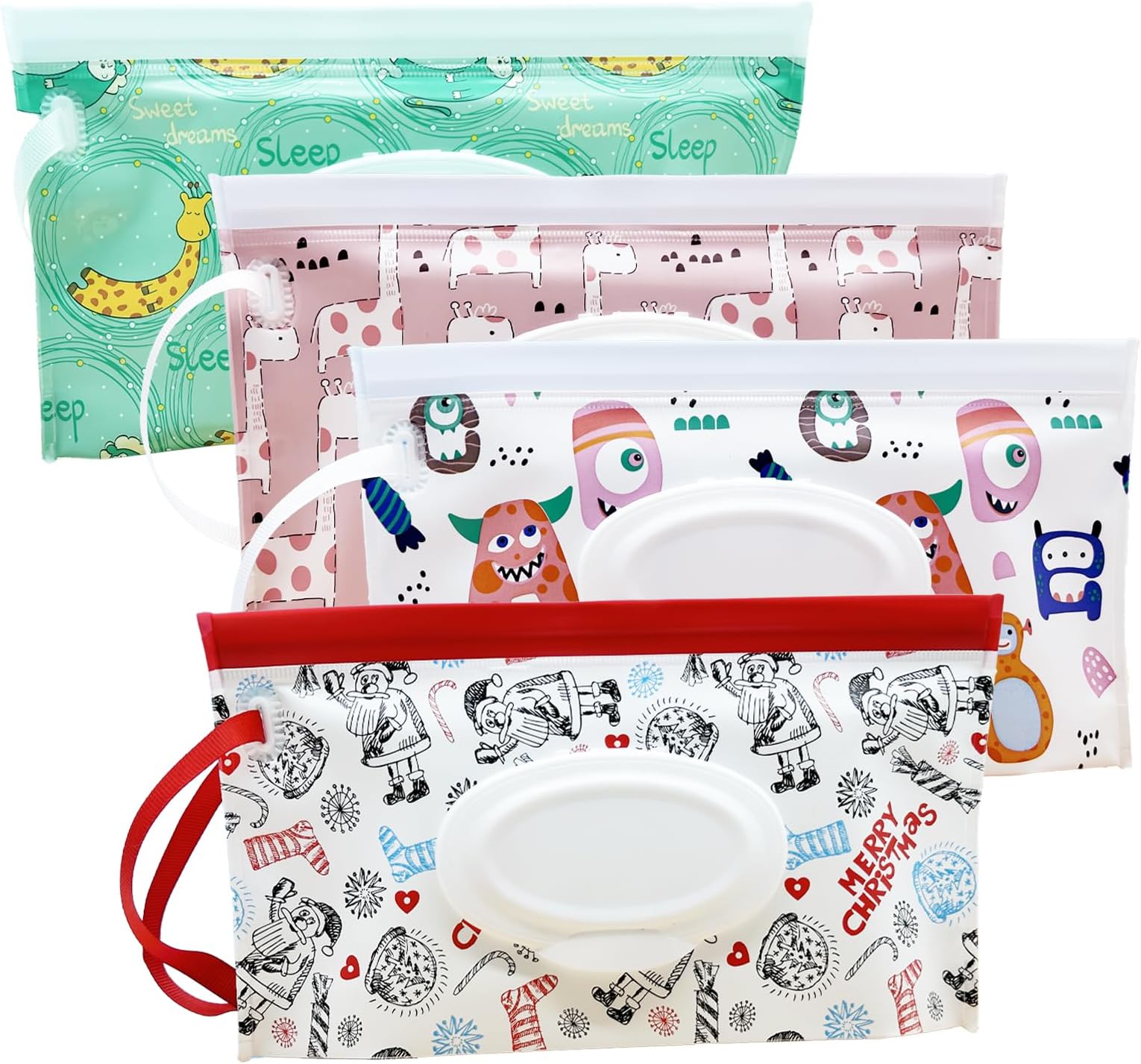 VOONGOR Portable Wet Wipe Pouch, Reusable Refillable Baby