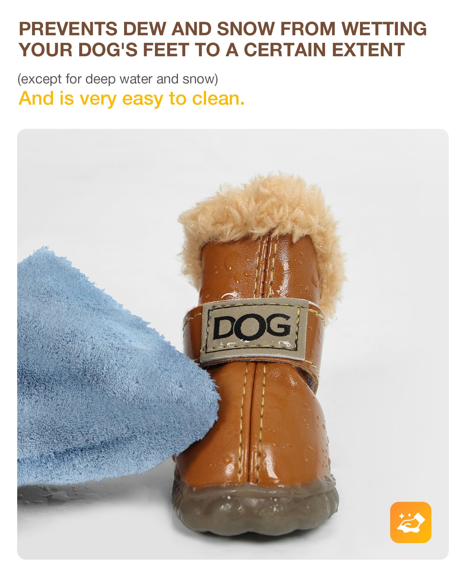 Dog Paw Protector Boots Winter Dog Boots Anti-Slip Snow Shoes