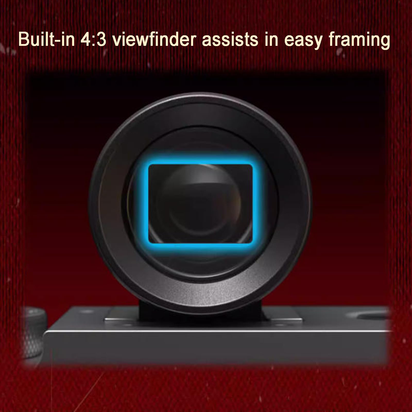 Visor Óptico Externo De 28 Mm, Minivisor con Líneas De Encuadre Precisas De 4:3, Montura Universal De Zapata Fría, Encuadre Preciso para Cámaras Digitales/de Película
