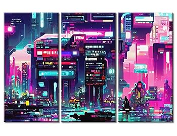 Amazon.co.jp: サイバーパンクスタイル 80年代レトロ背景