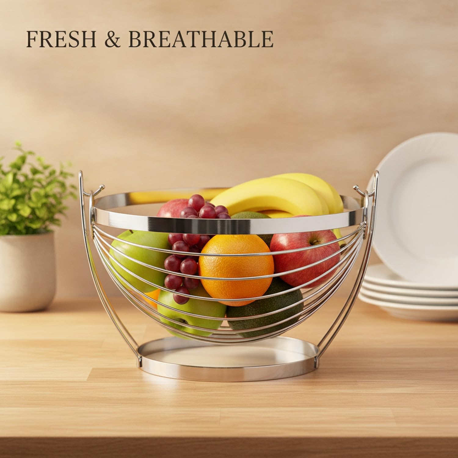 Fruttiera in Acciaio Inox, 1 PC