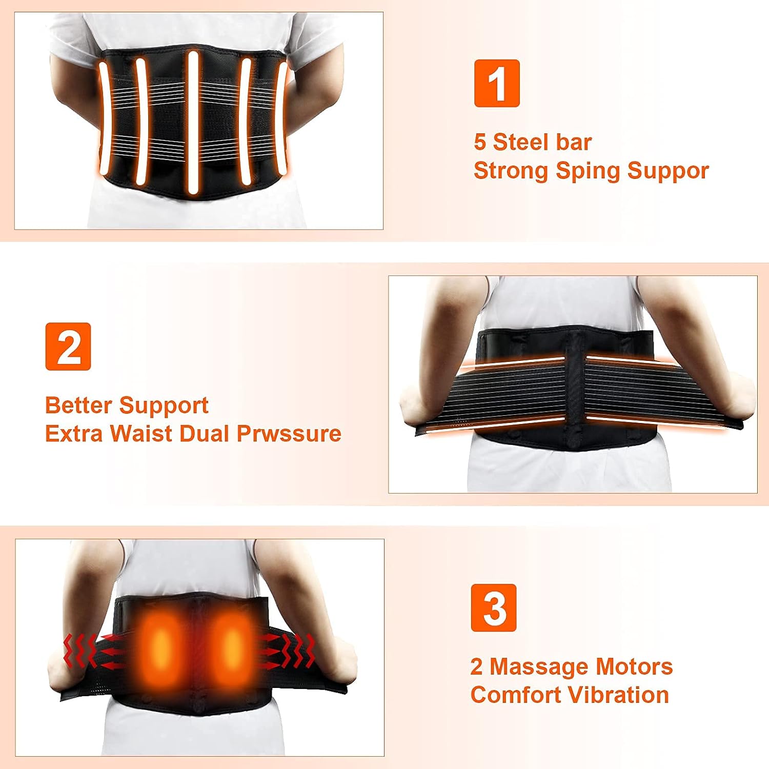 massaging back brace