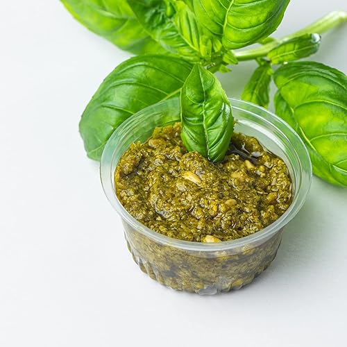 Miniatura 3 de DecorRack Paquete de 24 vasos de plástico de 2 onzas con tapas, recipientes desechables de plástico sin BPA con tapas a prueba de fugas para