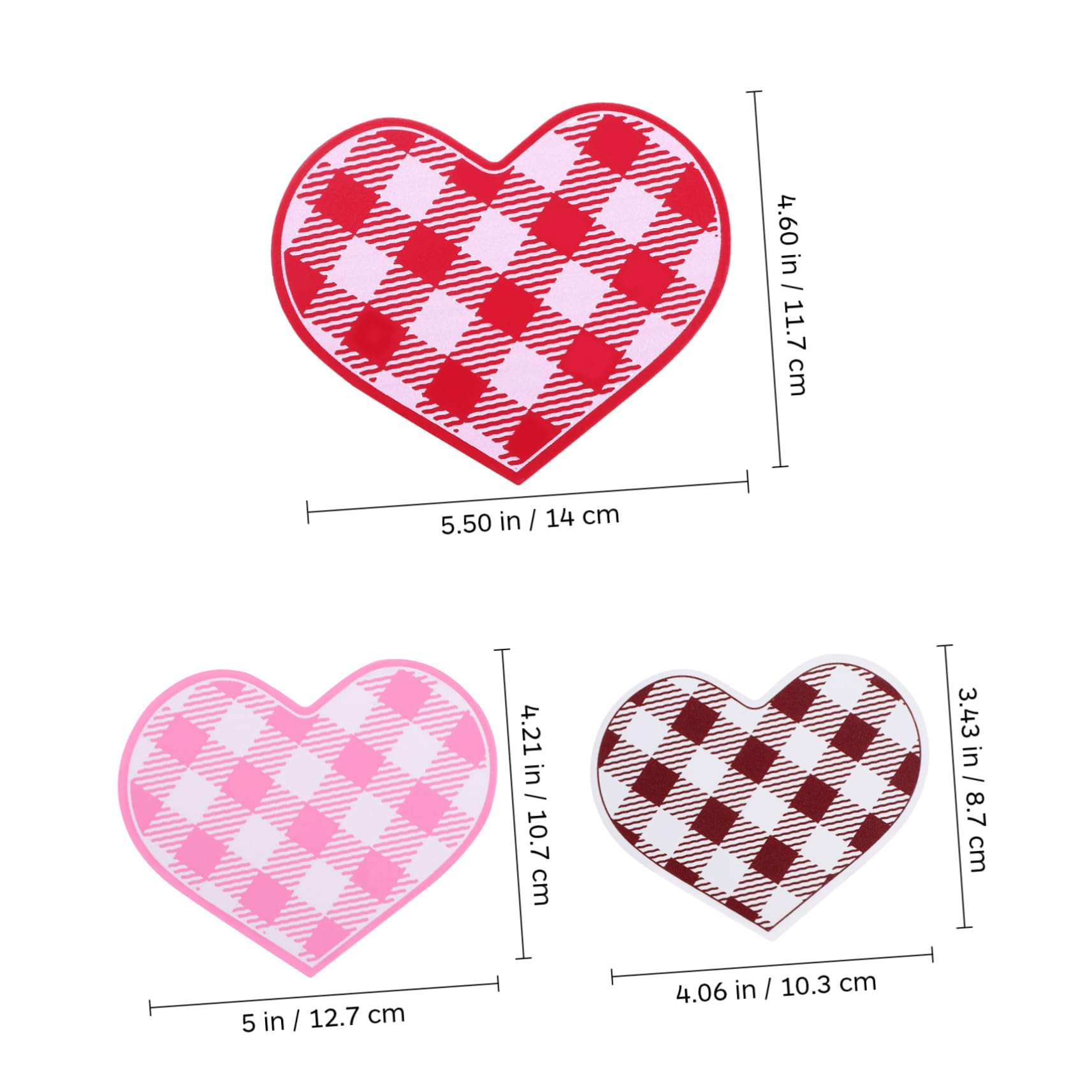 Cabilock Adornos De Amor para San Valentín Decoración De Mesa De Madera En Forma De Corazón