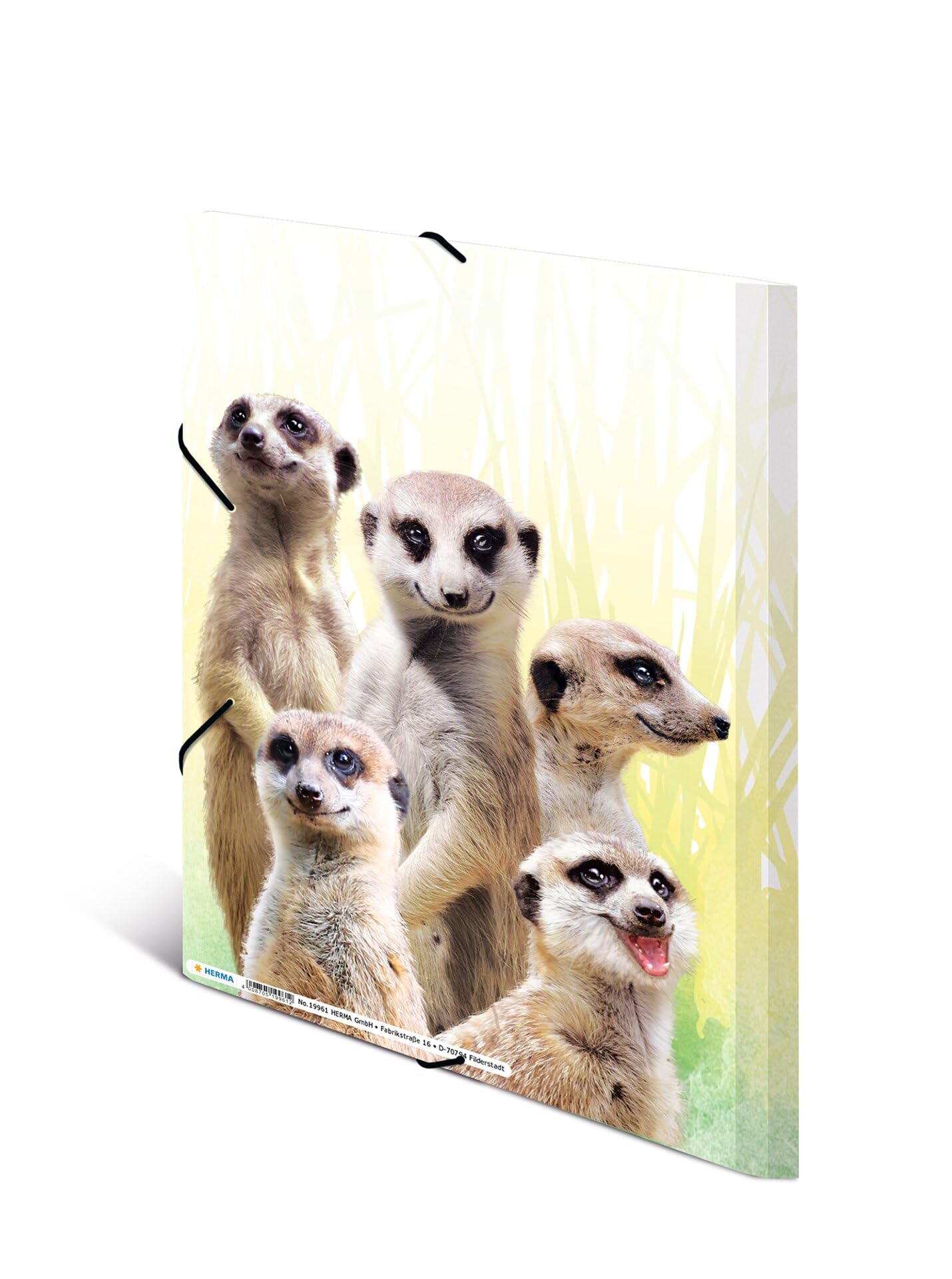 HERMA 19961 Portfolio Folders A4 Exotic Animals Meerkat Troop, Pack of 3 - Image 2