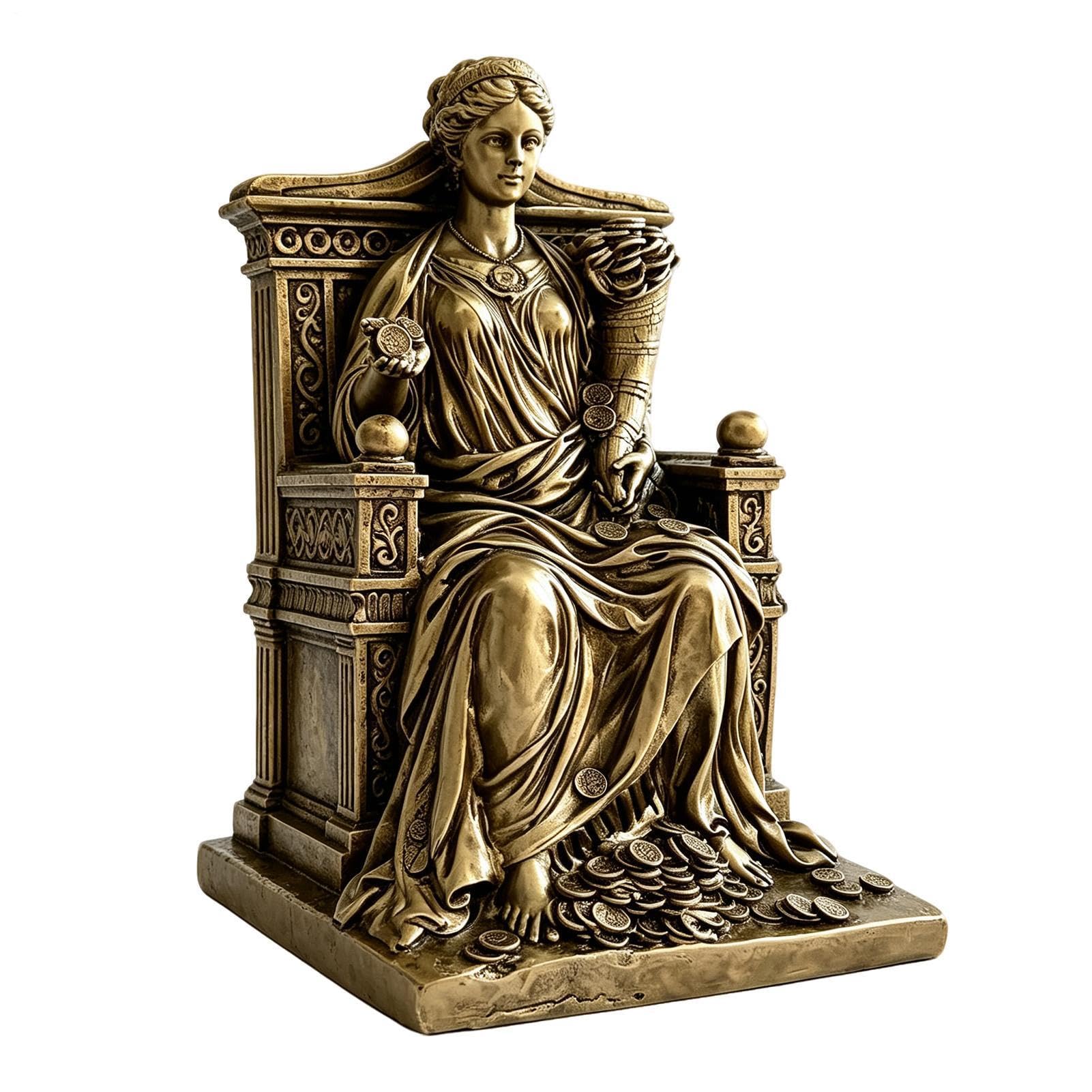 Figura de resina para decoración del hogar, de la riqueza