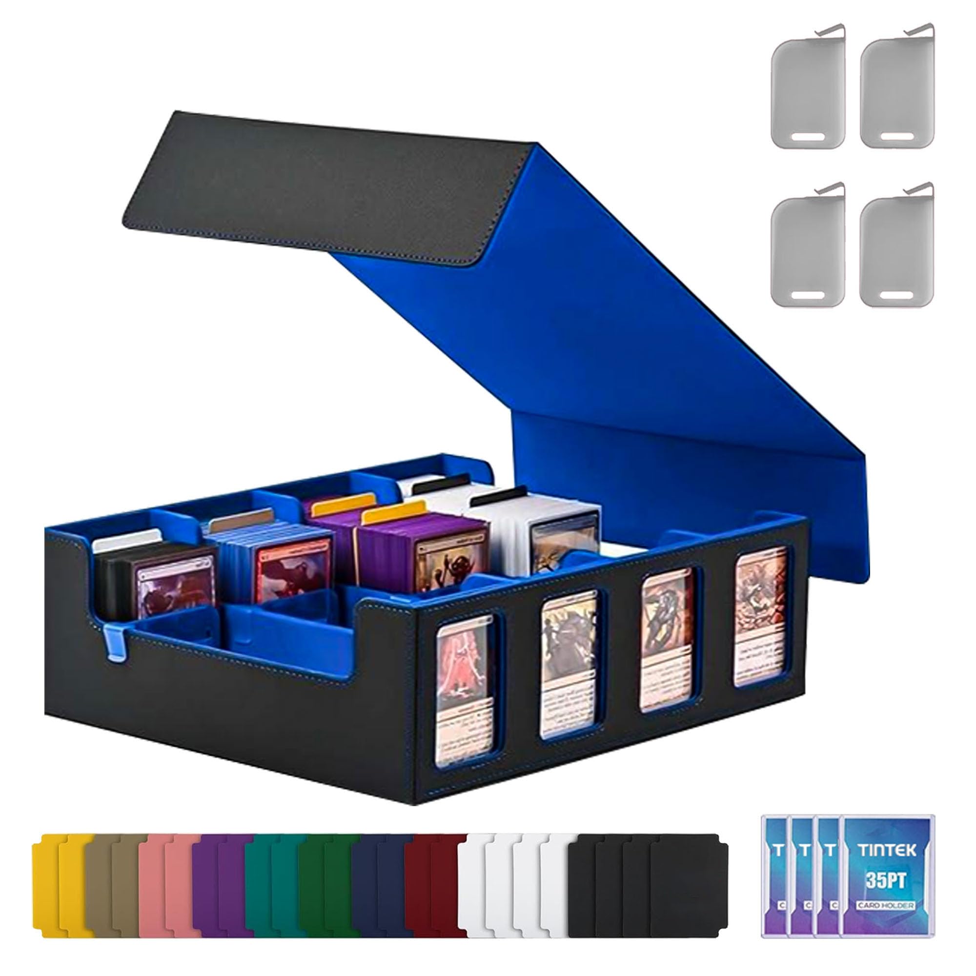 Amazon.com: TINTEK 4-Row Trading Card Storage Box – Holds 3000+