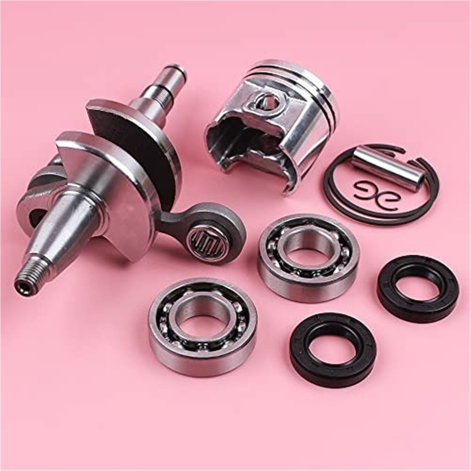 Albero motore 37mm pistone 8mm pin, per STIHL, for MS170 017 MS