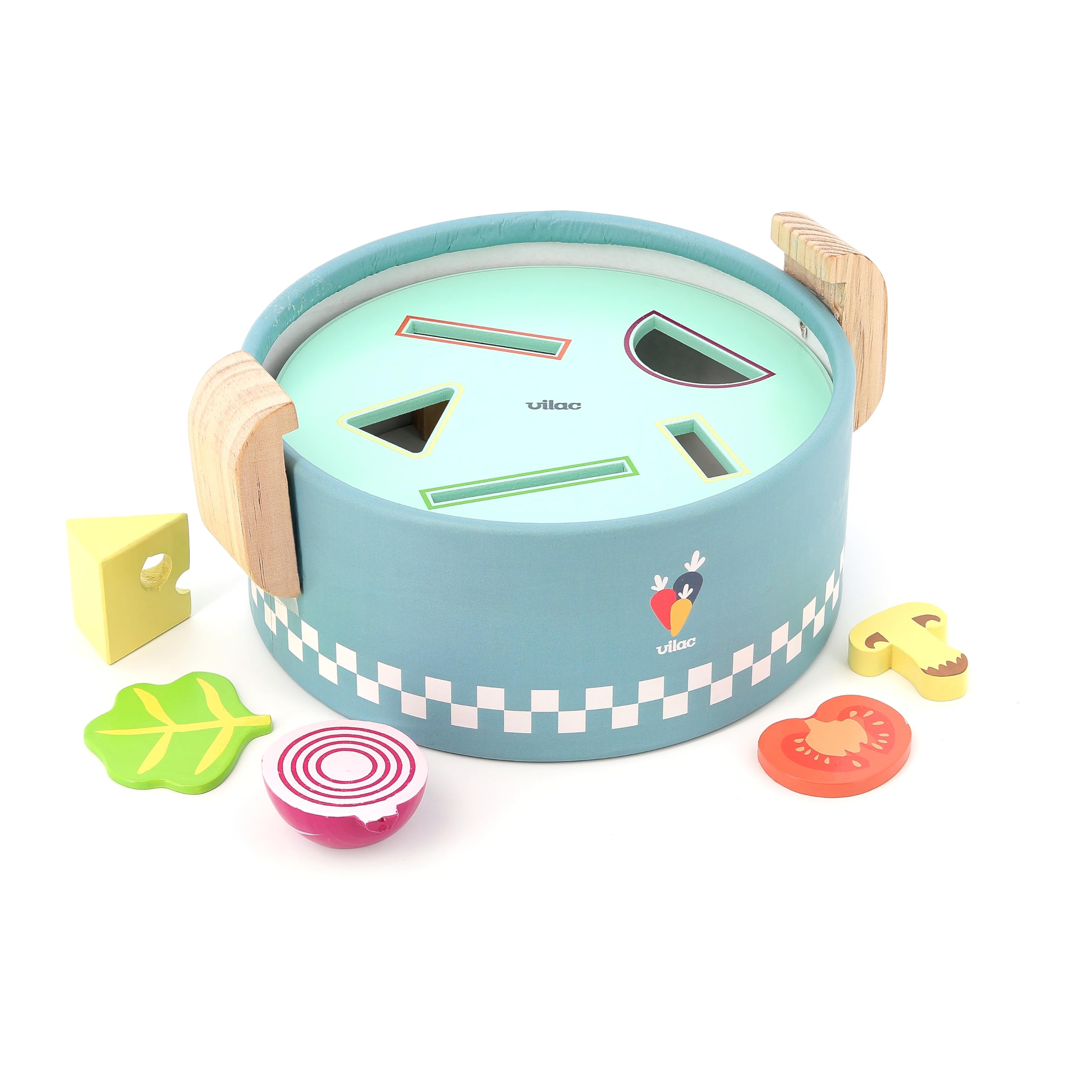 Popotte Minus Cuisine et Éveil Jouet en Bois Bébé Dès 18 Mois Jeu Éducatif | Ustensiles miniatures inclus | stimule imagination et imitation | adapté aux petites mains | idée cadeau naissance originale