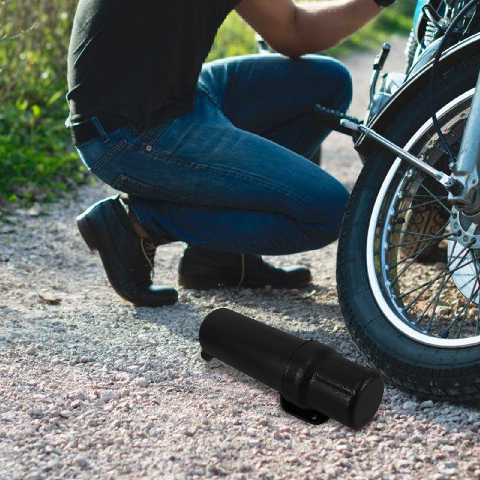 Boîte de Rangement Étanche pour Moto, Tube Porte-Outils 84mm, Accessoire Moto Compatible Les Principales Marques, Rangement Sécurisé pour Outils et Documents