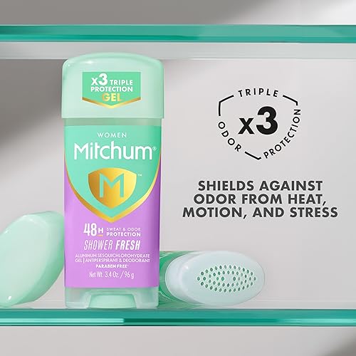 Miniatura 4 de Almay piel sensible gel transparente, anti-transpirante y desodorante, sin fragancia., ducha fresca