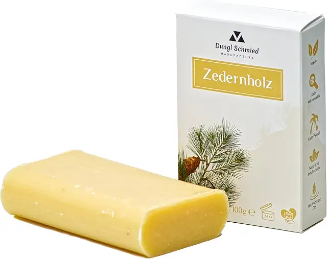 Dungl Forged Solid Cedar Soap - Handmade Natural Soap Without Palm Oil