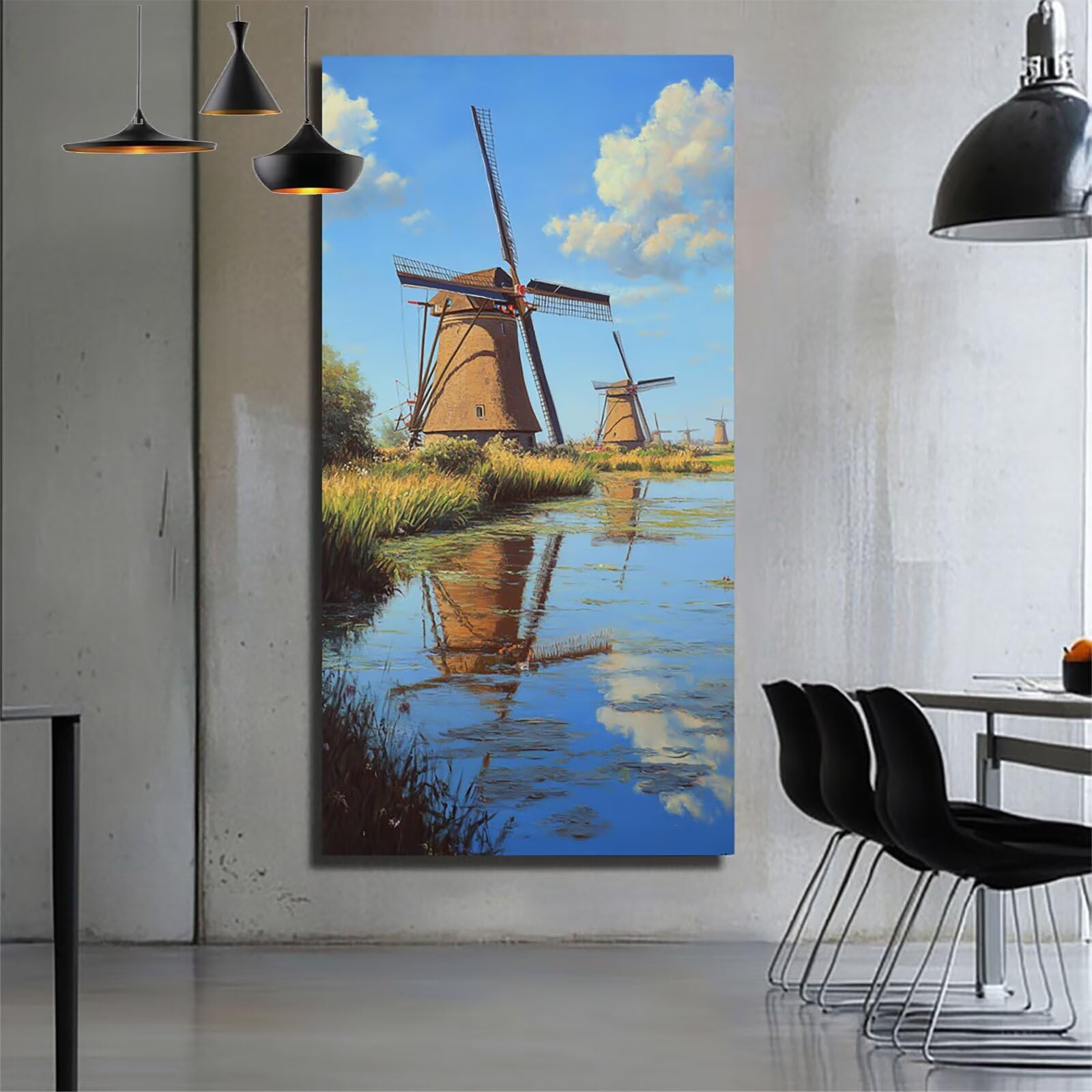 Amazon.com: Windmill Paint by Numbers kit for Adults, Color by