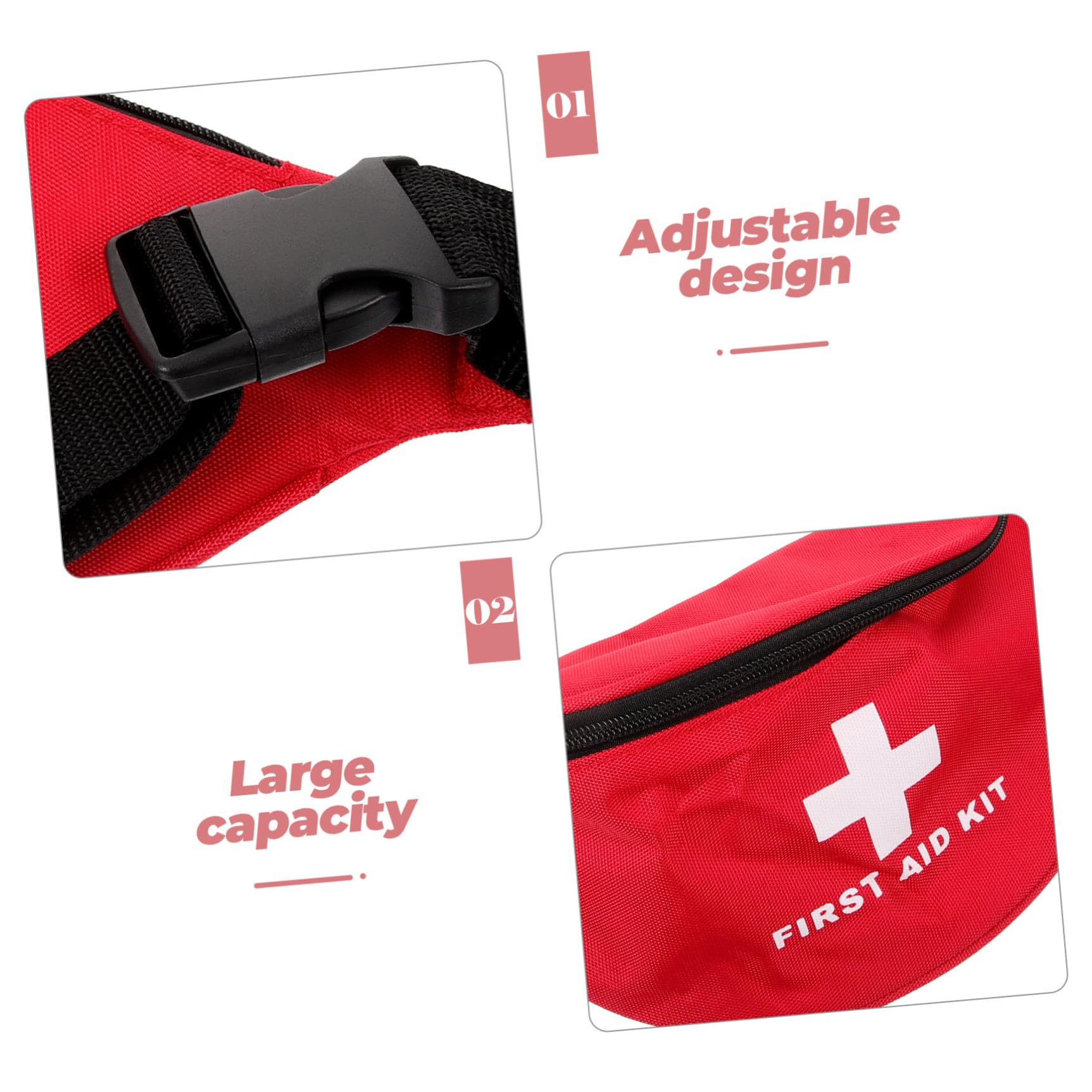 ibasenice 3 series Bolsa De Primeros Auxilios Botiquín De Primeros Auxilios Bolsa De Viaje Para Bolsas Para Bolsa Médica Para Viajes Bolsas 2 piezas x 3