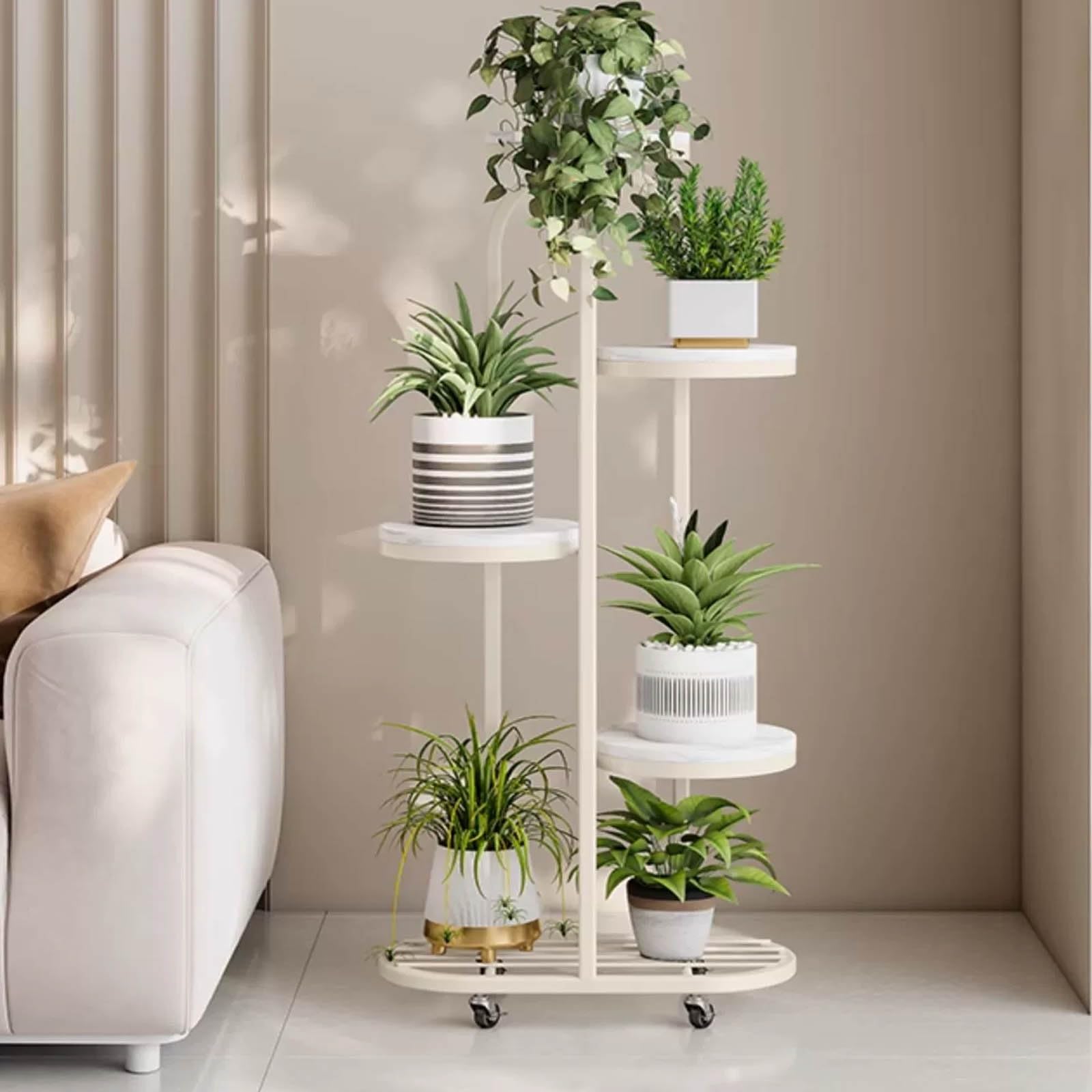 Support de fleurs en métal robuste et élégant : la qualité pour vos plantes d'intérieur