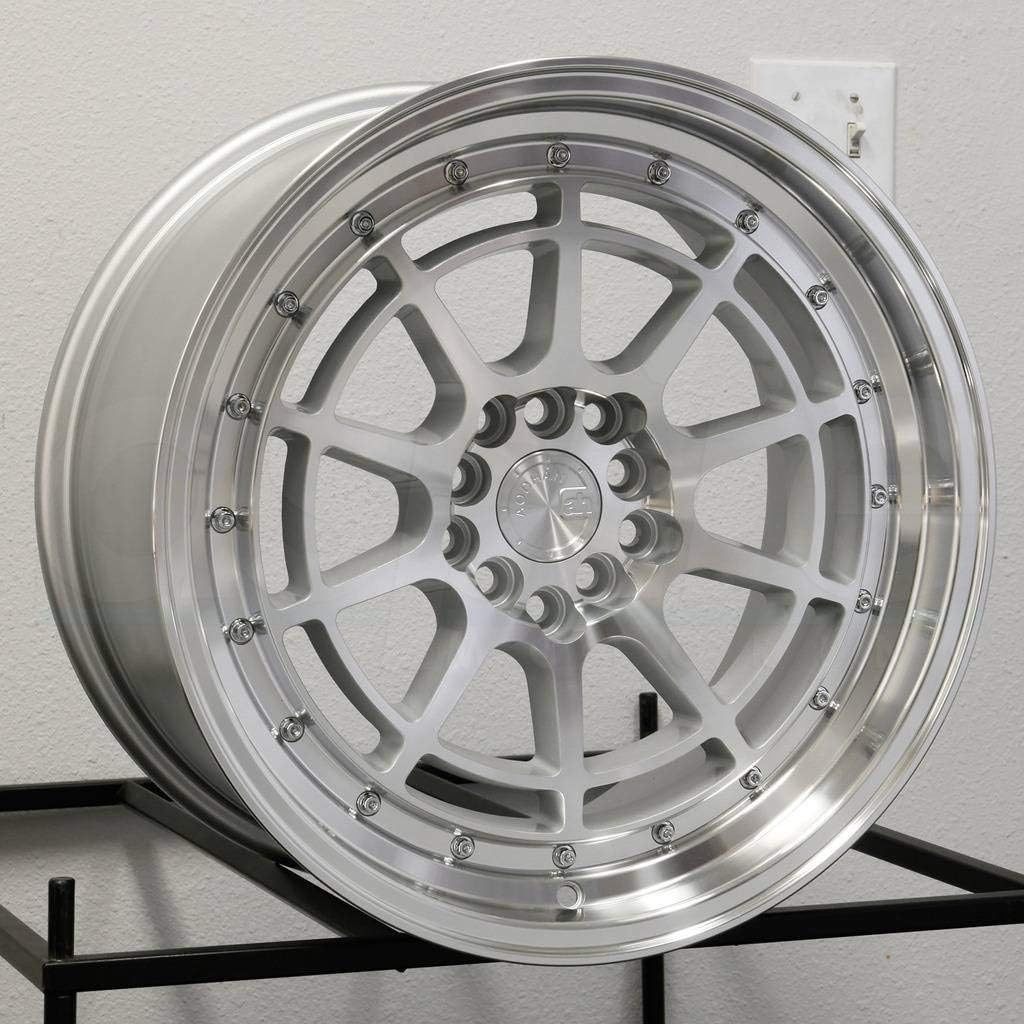 AodHan AH04 Wheel - Silver Machined Face and Lip: 17X9 Wheel Size; 5x100/114.3 Lug Pattern; 73.1mm Hug Bore; 25mm Off Set.