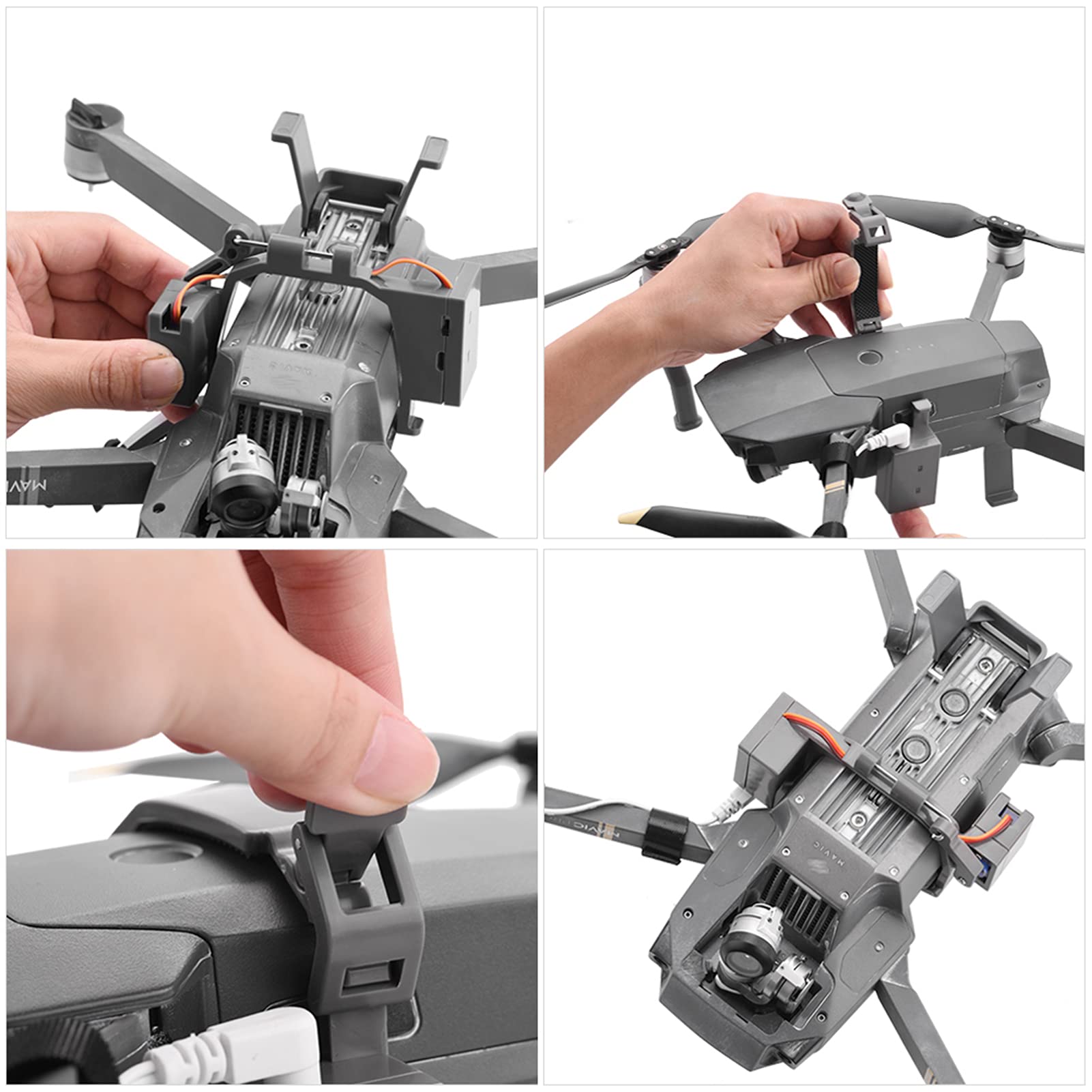 SUNGOOYUE Système de Largage d'air, Kits de Livraison de Distributeur à Distance de Lanceur de Drone ABS Le Système de Largage d'air Convient pour Pro