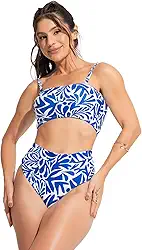 Biquini MVB Modas Top Faixa Hot Pants Cintura Alta