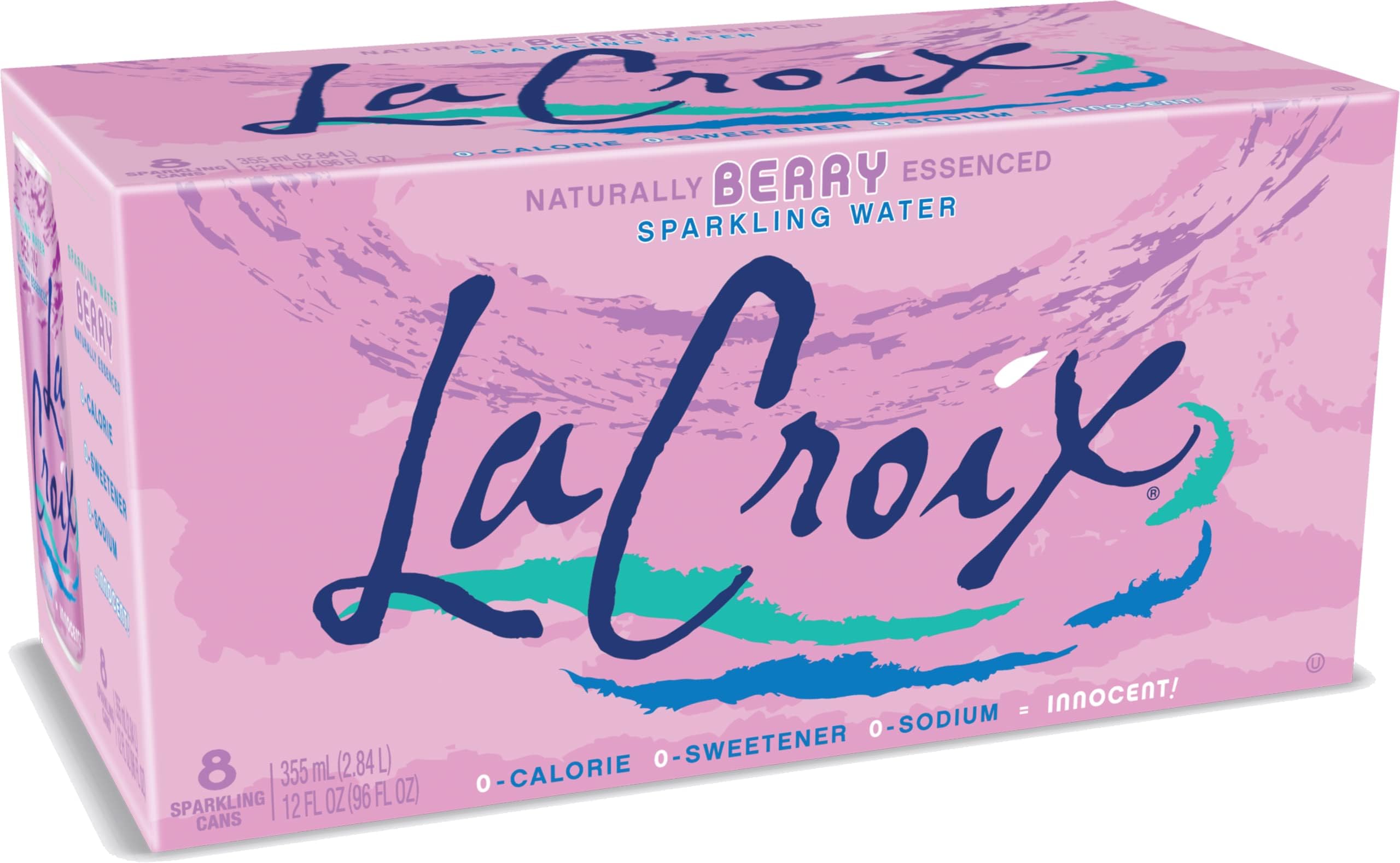 La Croix Sparkling Water, Berry, 12 Fl Oz (pack of 8)