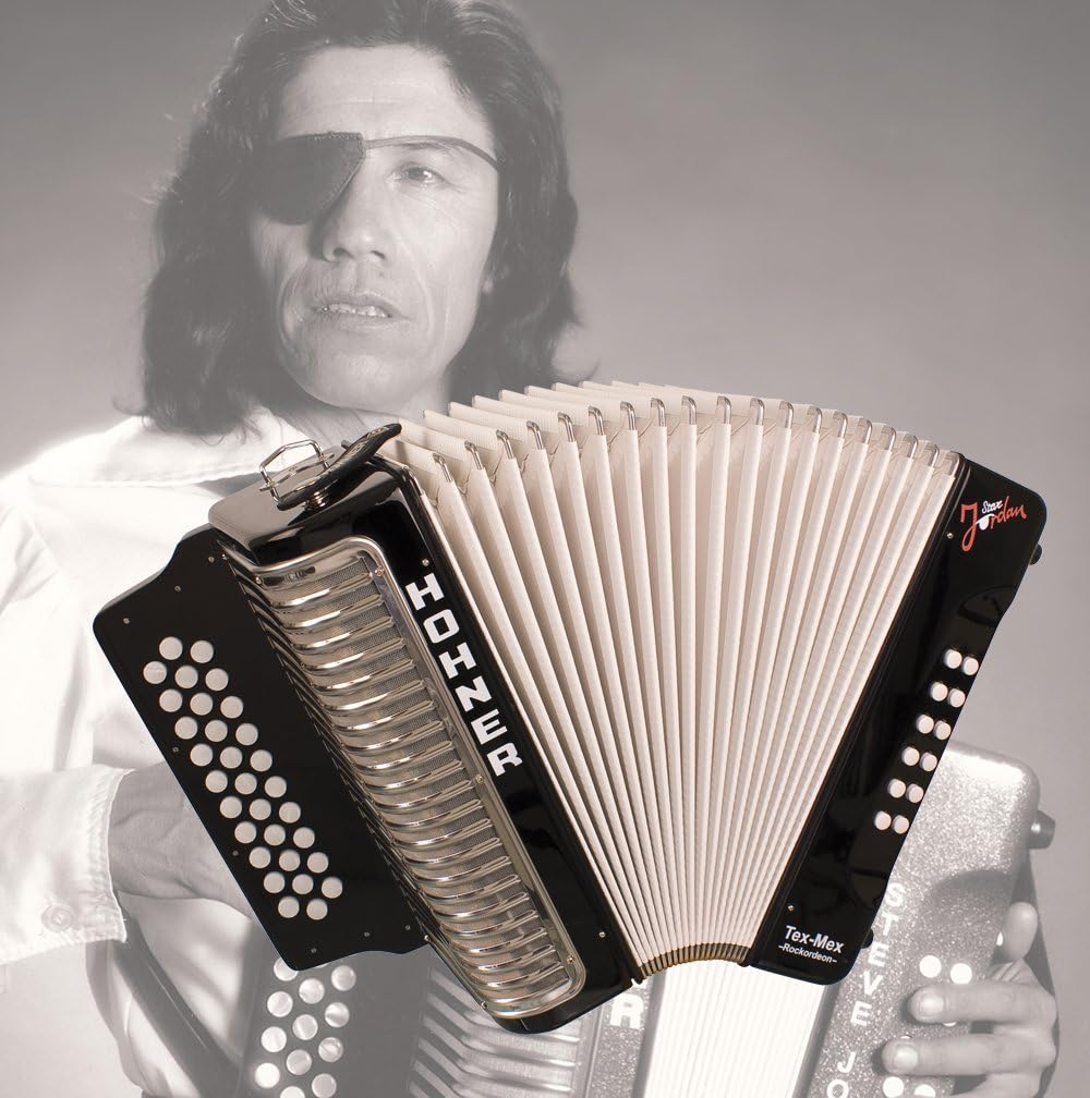 Hohner Steve Jordan Rockordeon Limited Edition Button Accordion, FBE, Black