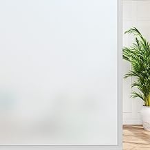 rabbitgoo Anti-Glare Window Film, Blackout Window Film 75 x 200 cm, Electrostatic Window Film Good Privacy, Opaque Film for Anti-UV Frosted Glass for Office, Home, Bathroom, Bedroom, Kitchen