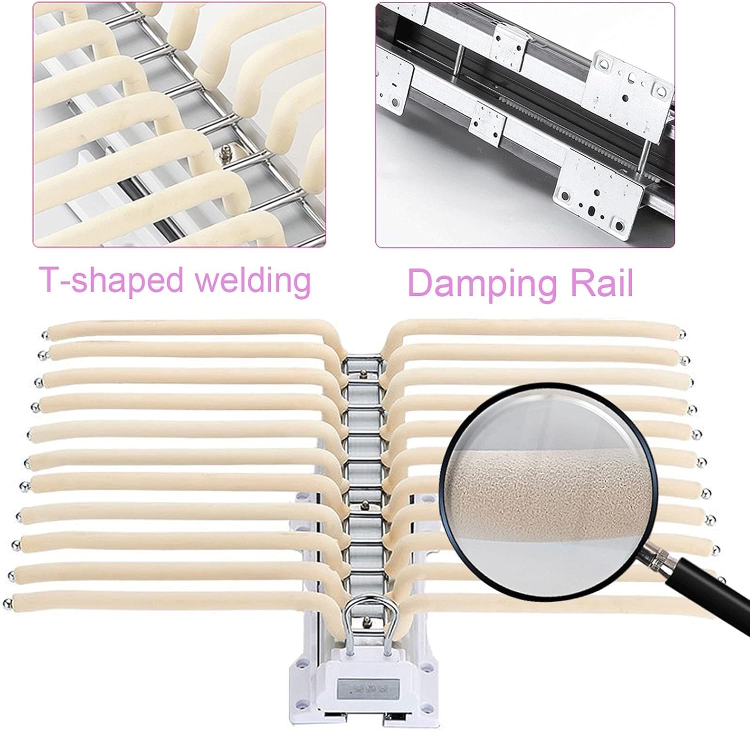 スチール製引き出し式パンツラック パンツ 伸縮式ワードローブレール チューブロッド ハンガーバー 22アーム 伸縮式クローゼットオー