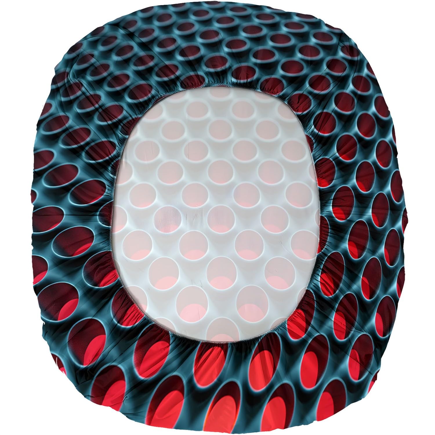 Lenzuolo con angoli stampato in 3 pezziArte digitale Little Red DotRosso180x200Microfibra - 30 cm di profondità Lavabile in lavatrice Include 2 federe per cuscini