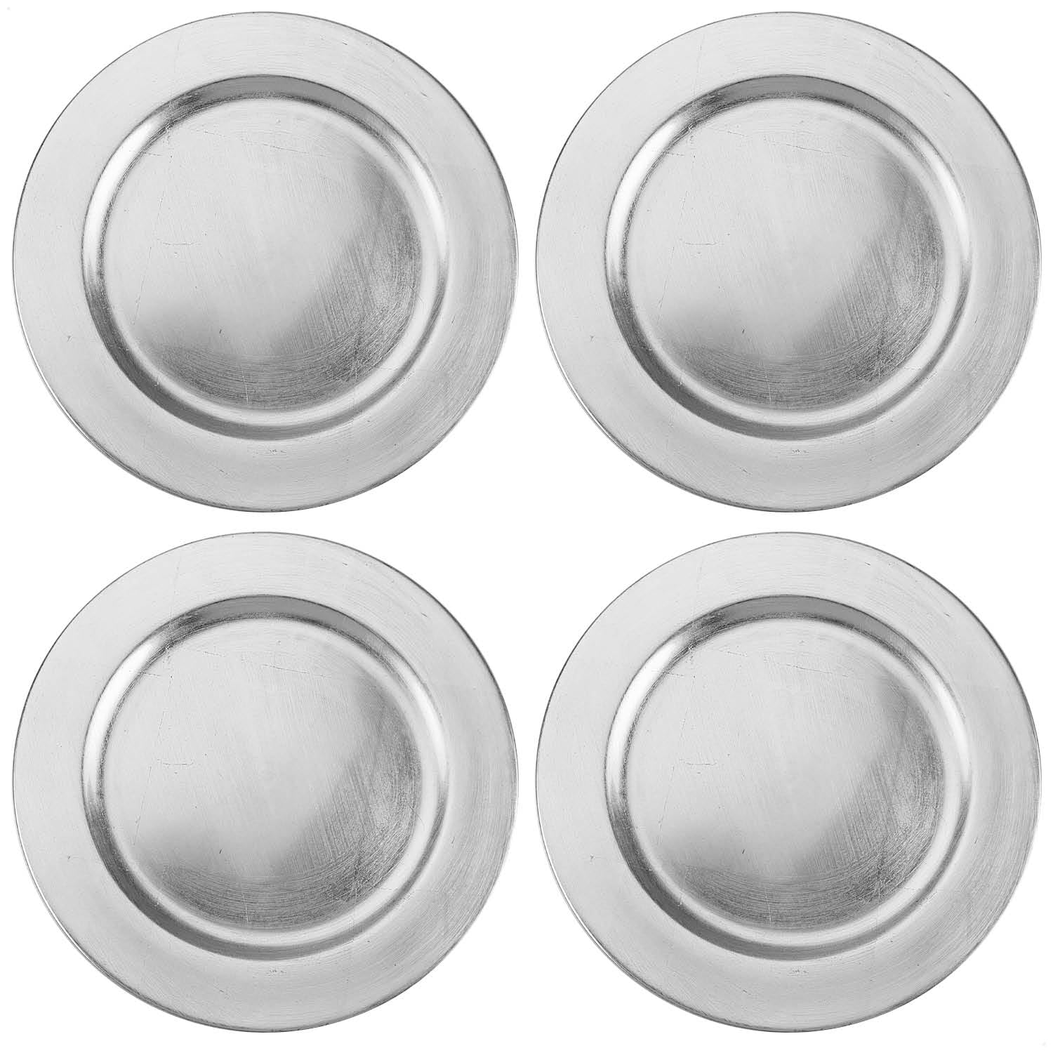 Sous-assiettes argentées com-four : stop aux tables de fêtes ternes, optez pour le Ø 33 cm