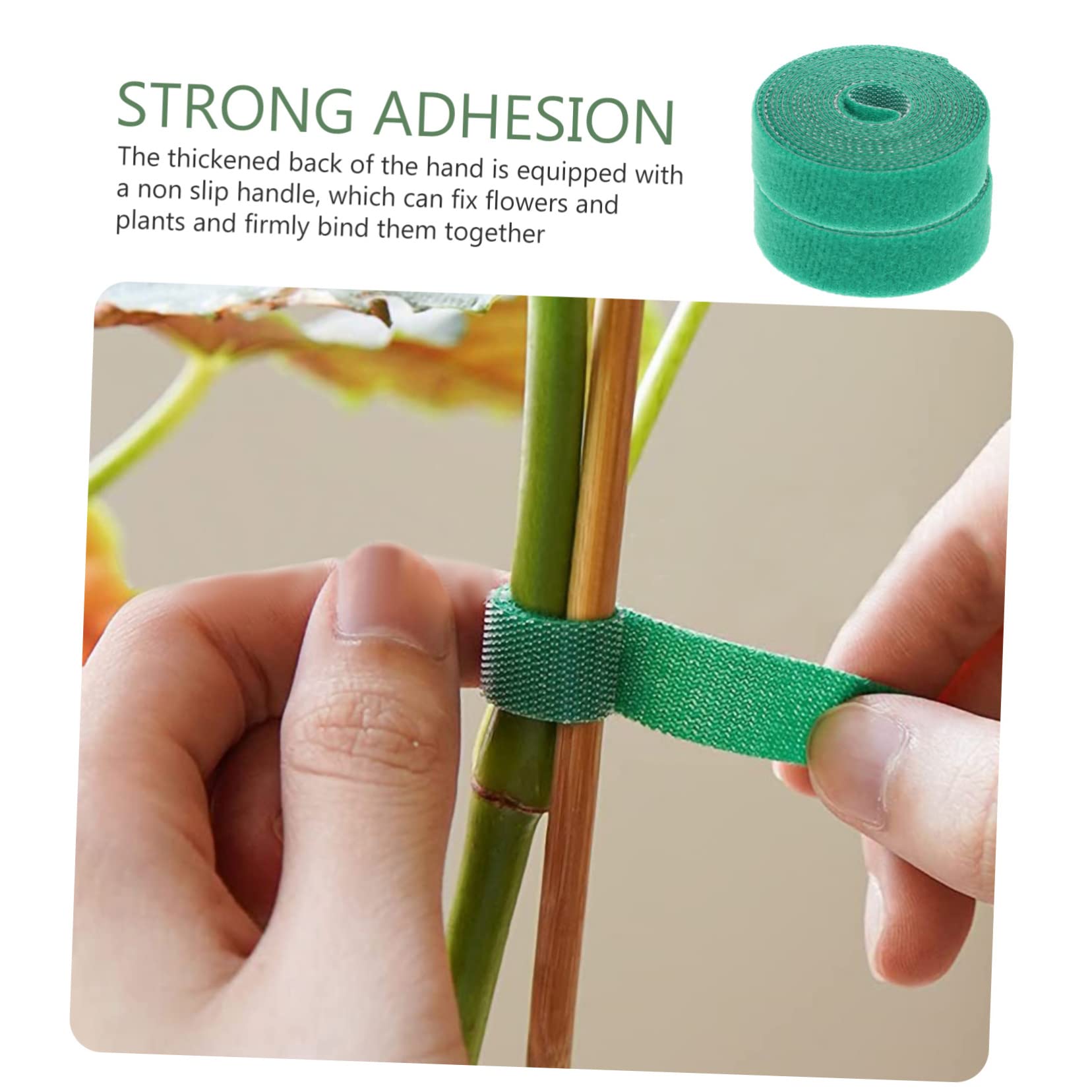 DOITOOL 4 Pz Nastro per Piante da Giardino Greengro Nastro di Rami di Fiori Tirante di Sostegno della Vite Cravatte di Fiori di Vite Vegetali Pianta di Gomma Nylon Elastico Piantina