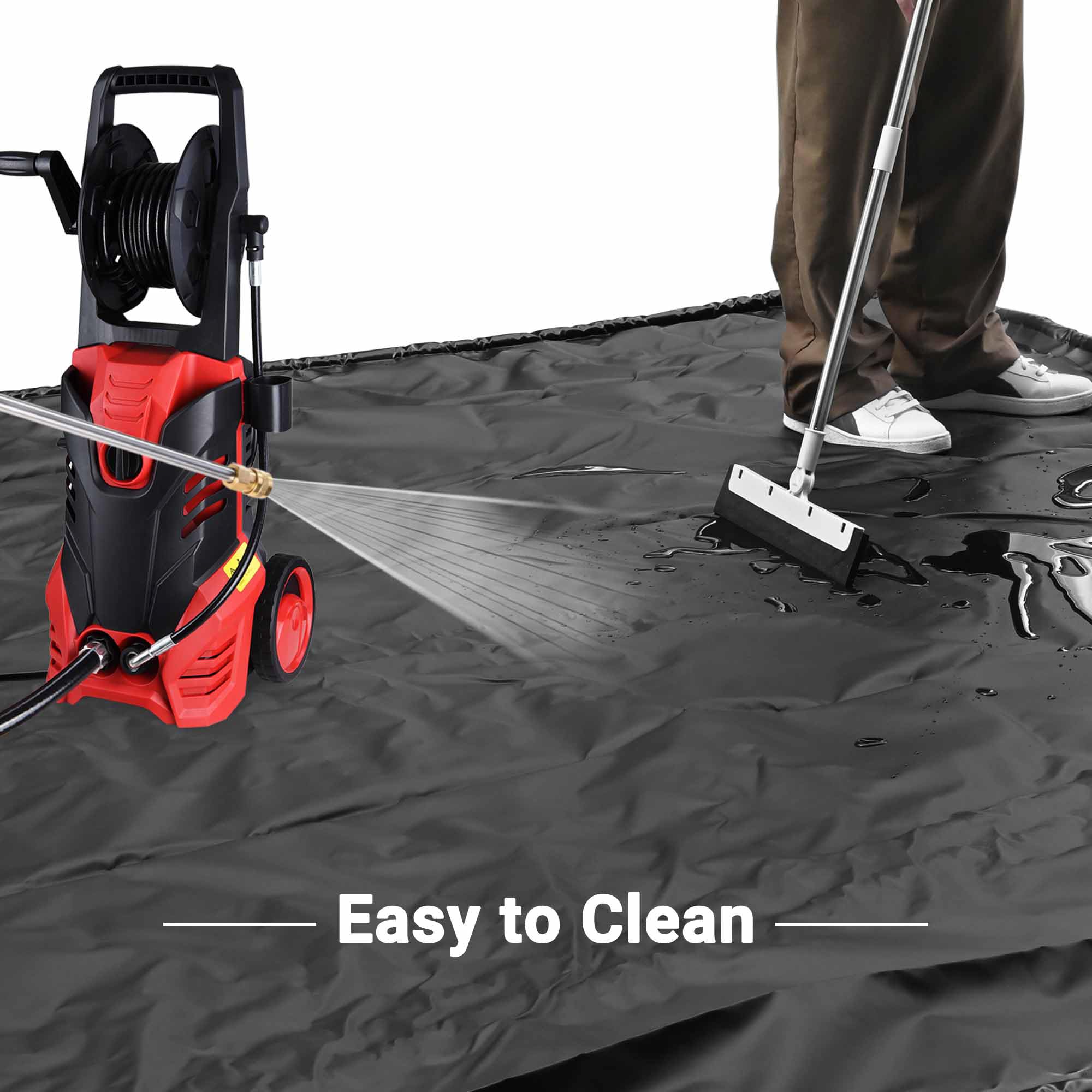 Yescom Containment Mat 79x16 Non-Slip Garage Floor Mat Heavy Duty Waterproof for Cars SUV Protection from Snow Rain — view 6