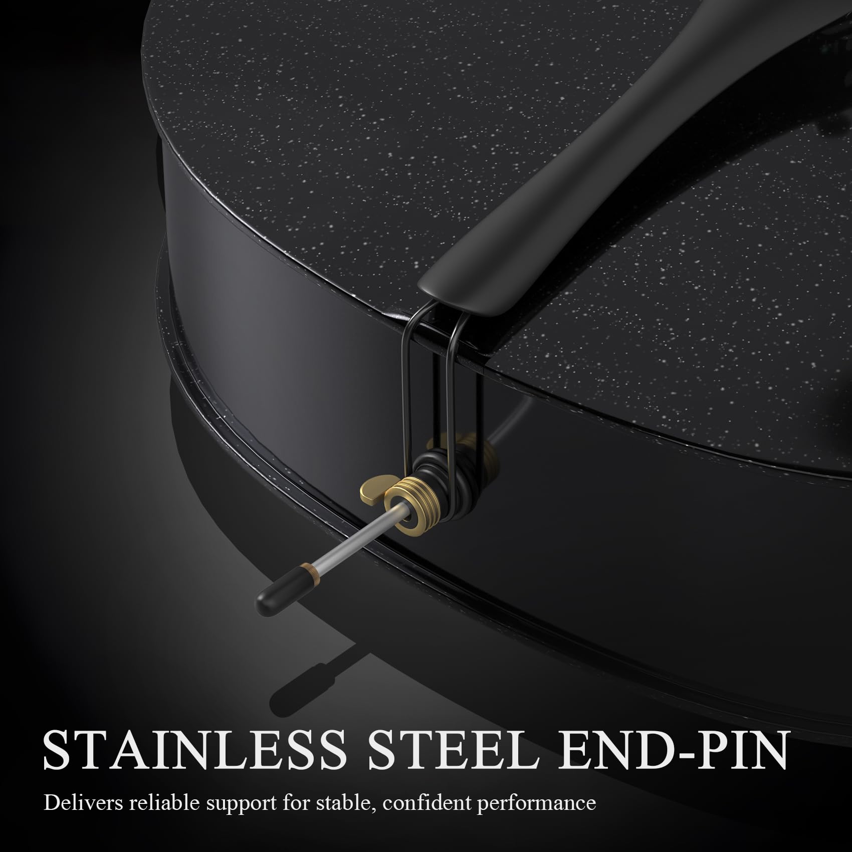 Cello 4/4 Kit, Acoustic Cello for Adults,Students,Beginners,Complete Full Size Cello Instrument Set with Portable Bag, Bow, Rosin, Black