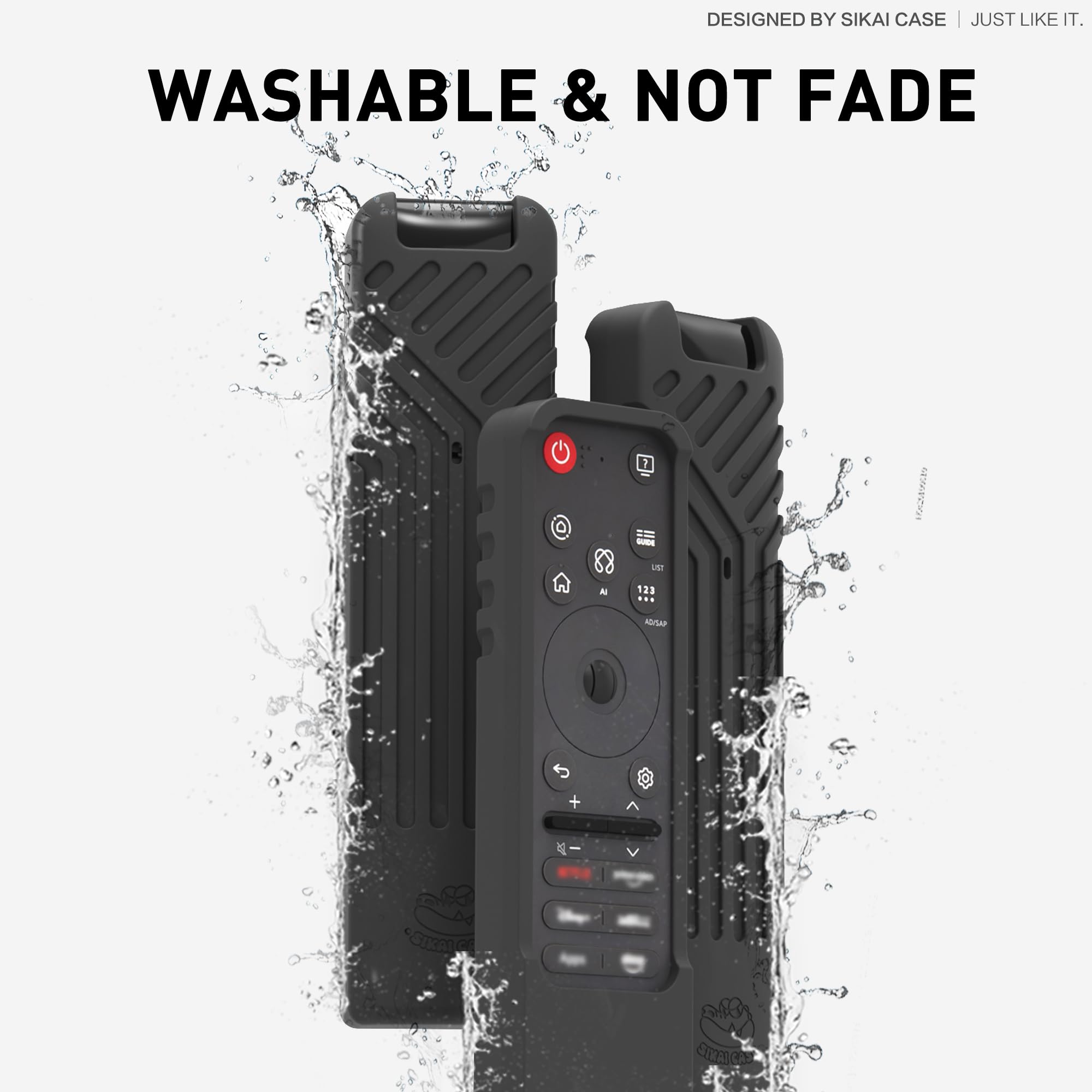 Étui De Protection En Silicone Pour LG MR25GA Magic Télécommande, Housse De Protection Antidérapante Et Antichoc Colorée Avec Lanière Pour MR25GA Magic Télécommande (Vert Lumineux