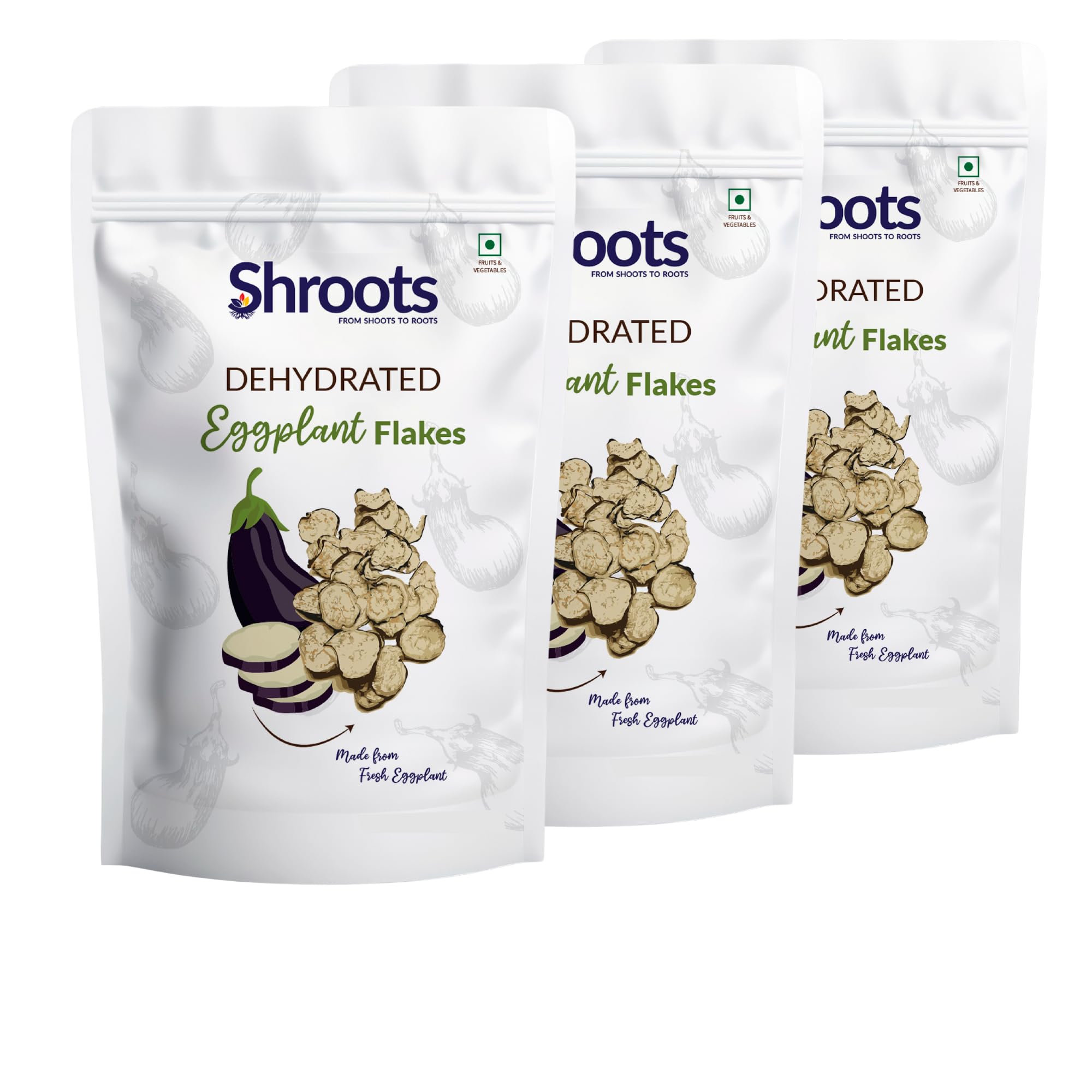 Shroots Dehydrated Eggplant Flakes: Flavorful, Nutrient-Rich Culinary Essentials for Vibrant Meals - Perfect for Dressings, Sandwich Fillings, or Salads. (Pack of 3) (B0D14BXKWN) Amazon Price History, Amazon Price Tracker