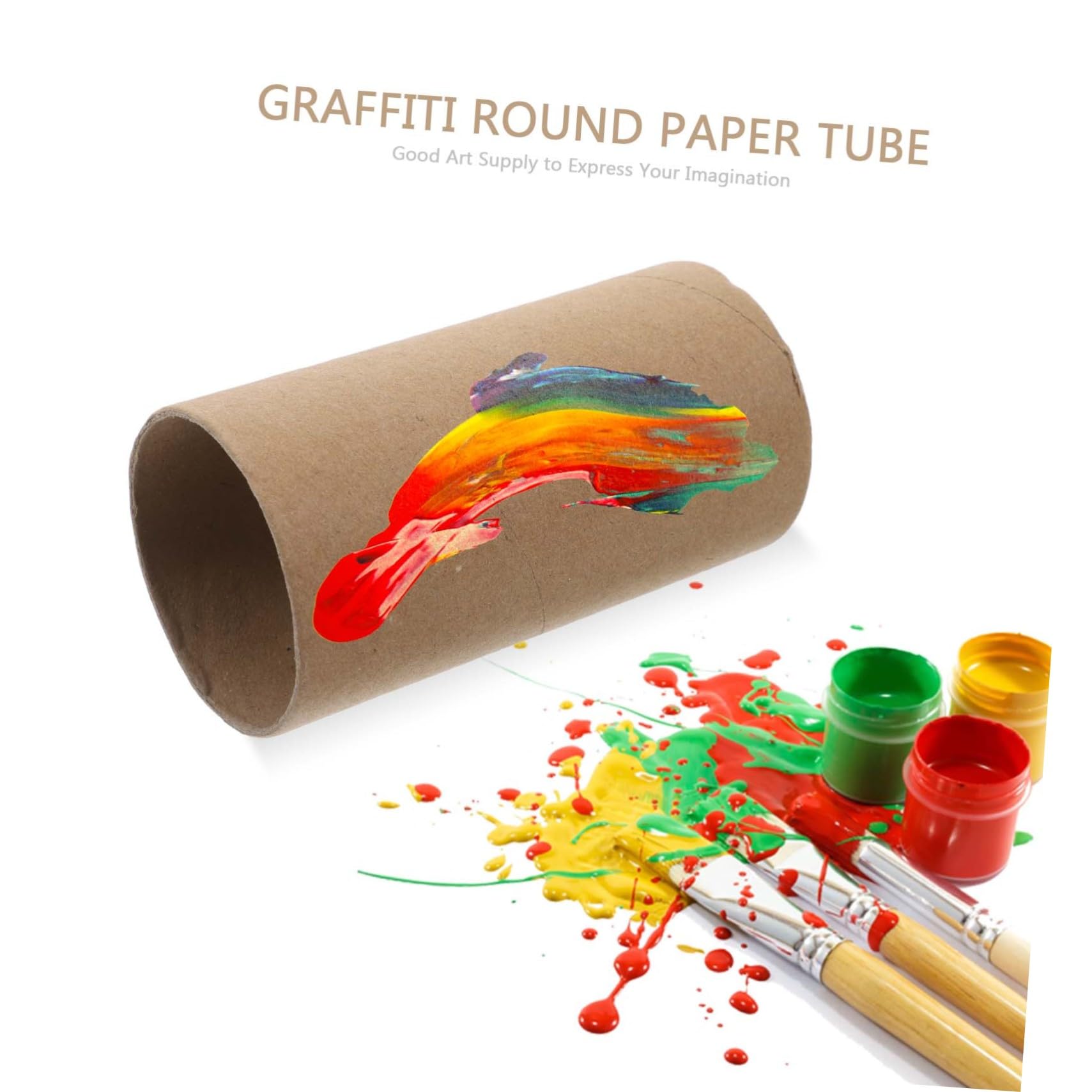 POPETPOP Tubo De Cartón Artesanal Rollo De Manualidades Para Niños 30 Piezas Color Natural Diámetro 5.2 Cm Material Papel Reciclable Jardín De Infantes Clase De Arte Manualidades
