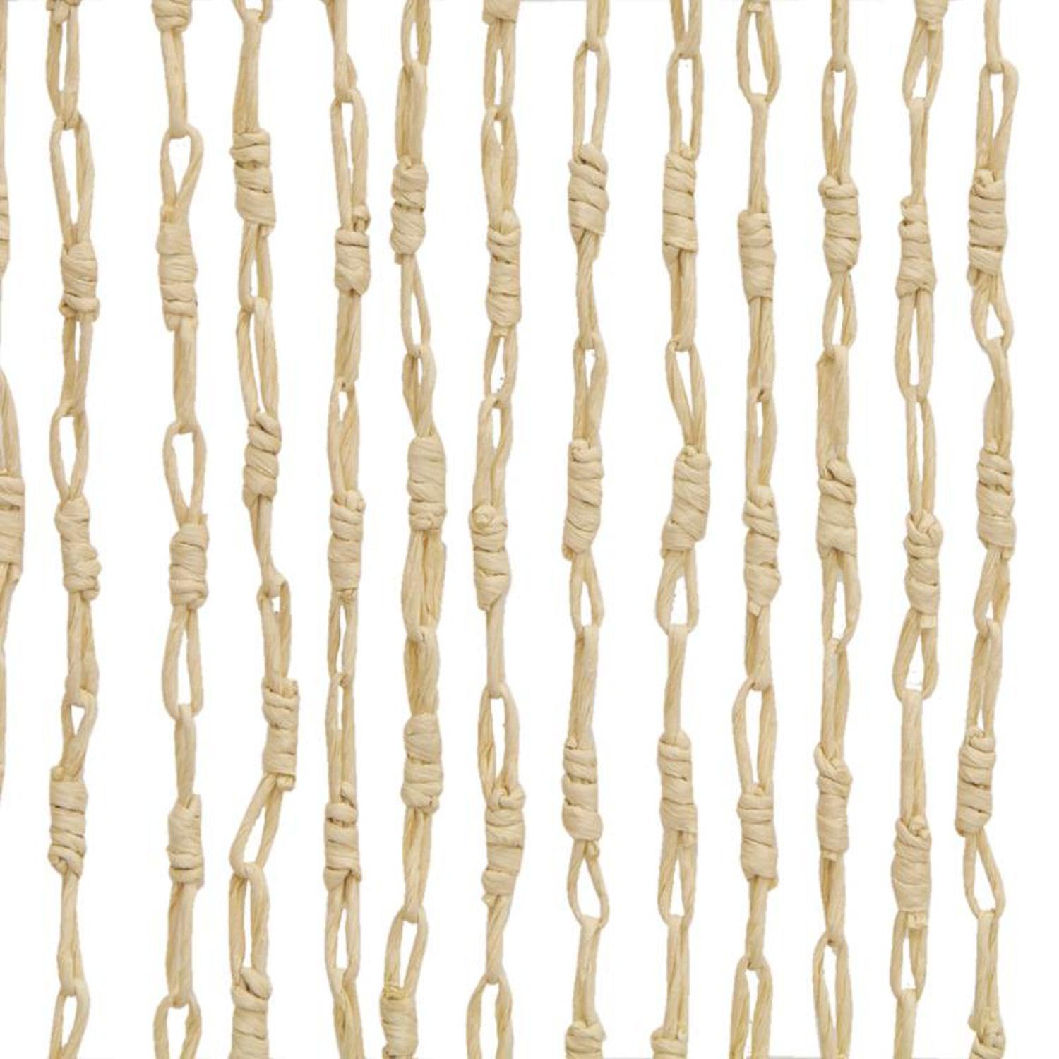AUBRY GASPARD - Rideau de Porte en Maïs - Hauteur 200 cm x Longueur 90 cm - 43 Pendants pour Couverture Optimale - Livré Monté avec 2 Crochets de Fixation - pour Décoration Intérieure - Poids 1,10 kg