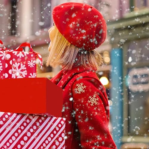 Miniatura 8 de EXCEART Parches bordados de Navidad con copos de nieve, apliques de copo de nieve para planchar en ropa, fiesta, decoración de Navidad,